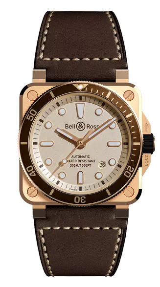 BR 03-92 DIVER WHITE BRONZE