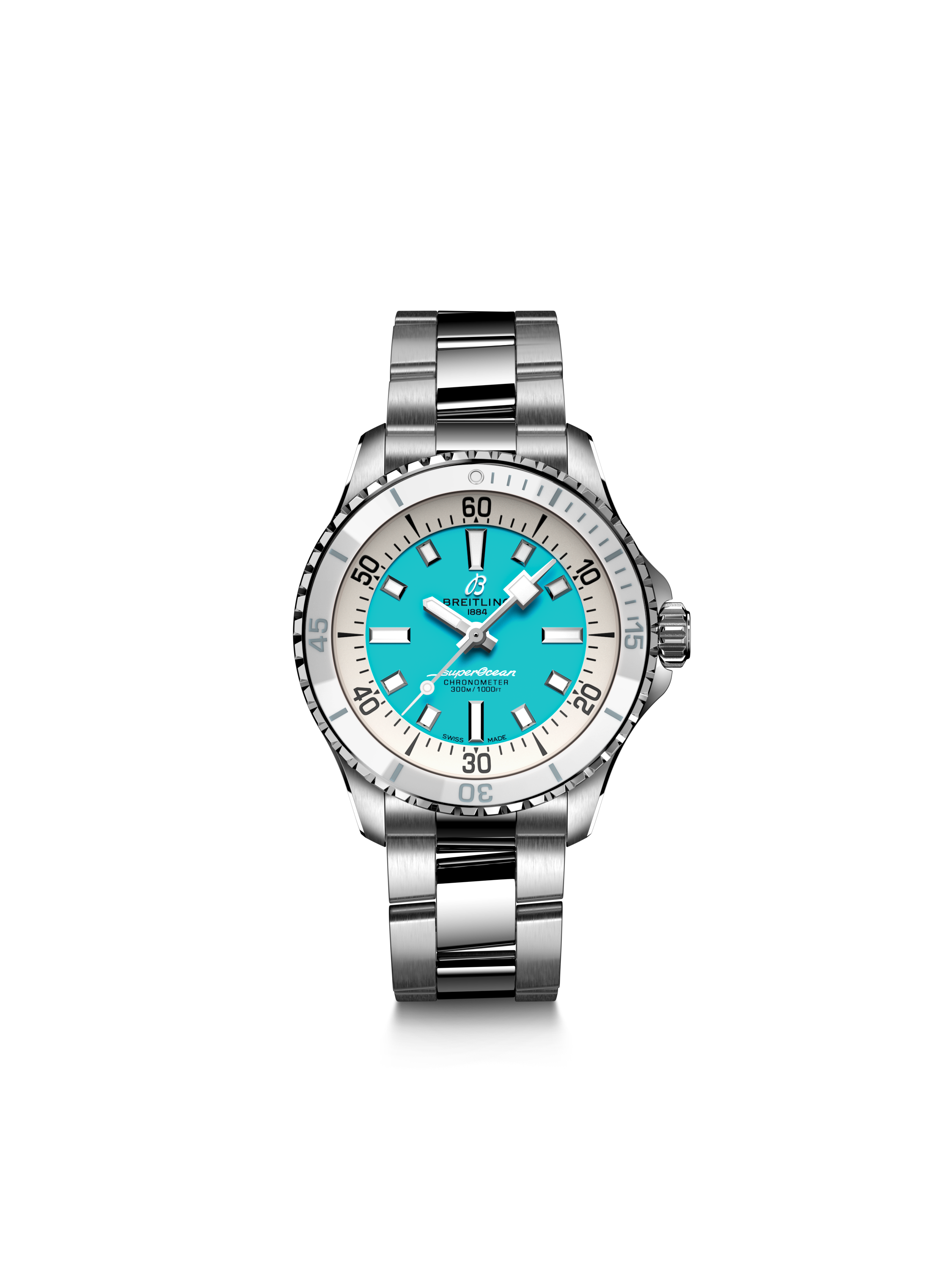 Superocean Automatic Turquoise en Acier 36 SUPEROCEAN Référence :  A17377211C1A1 -1