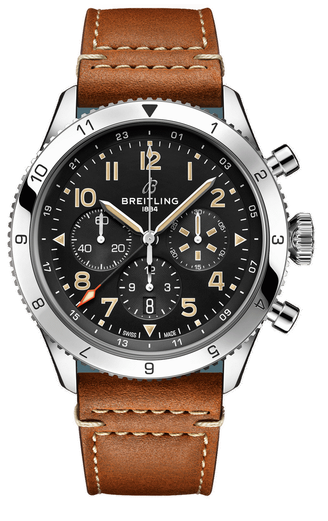 SUPER AVI B04 CHRONOGRAPH GMT 46 P-51 MUSTANG CLASSIC AVI Référence :  AB04453A1B1X1 -1