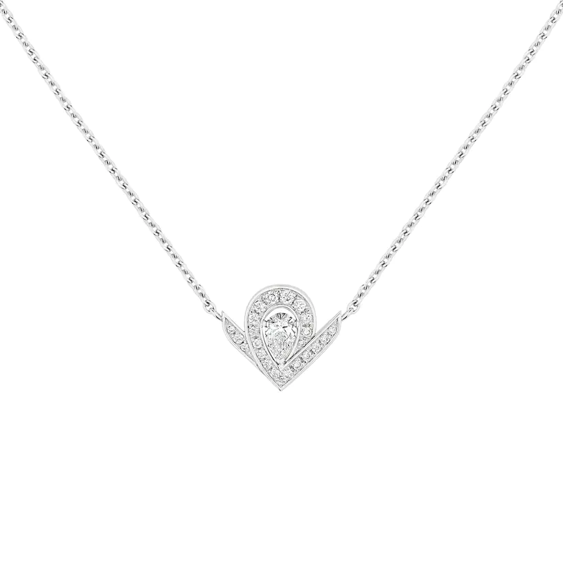 Pendentif Joséphine Aigrette                                                                                            Or blanc, diamants                                          085143