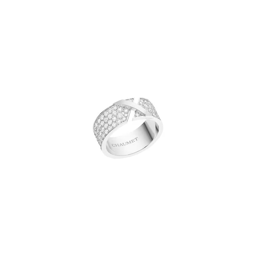 Bague Liens Évidence                                                                                            Or blanc, diamants                                          085198