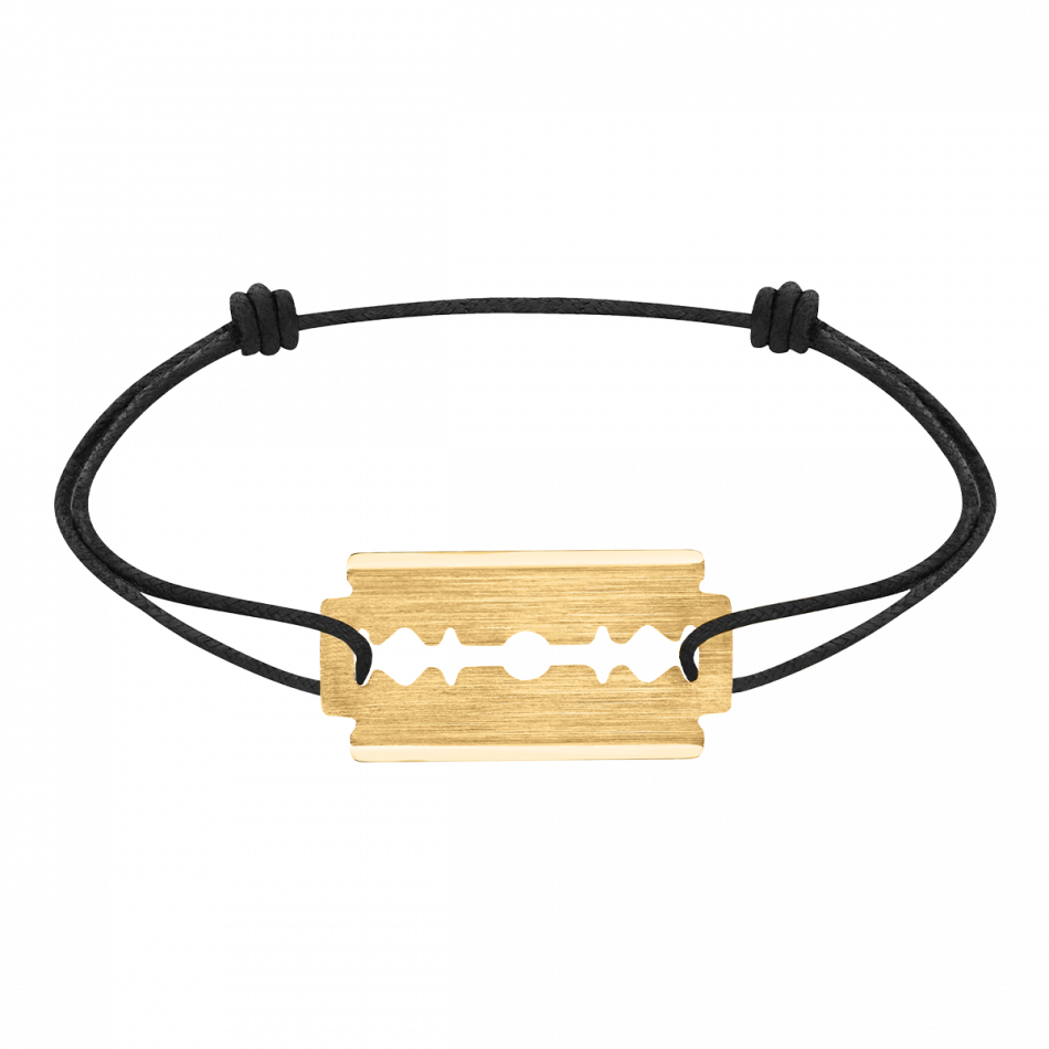Bracelet sur cordon Lame de Rasoir MM or jaune Menottes dinh van Référence :  350111 -1