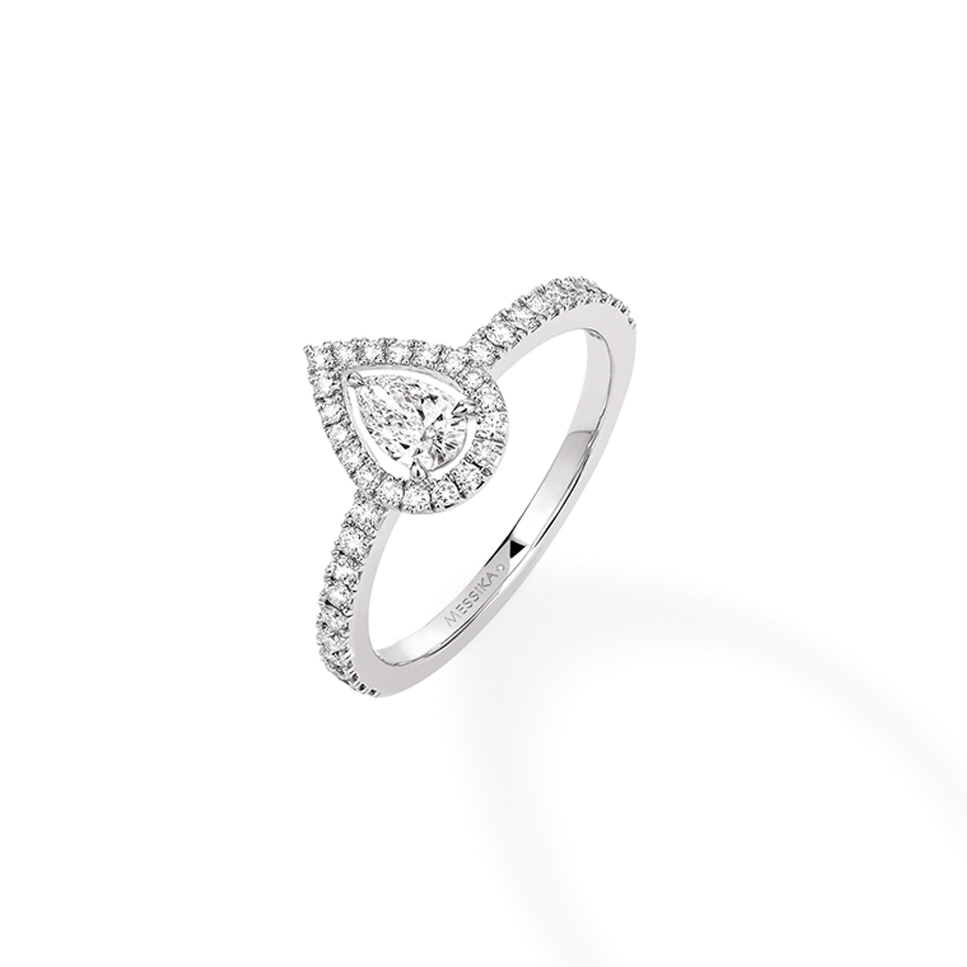 Bague Joy Diamant Poire 0,25ct Diamant Or Blanc