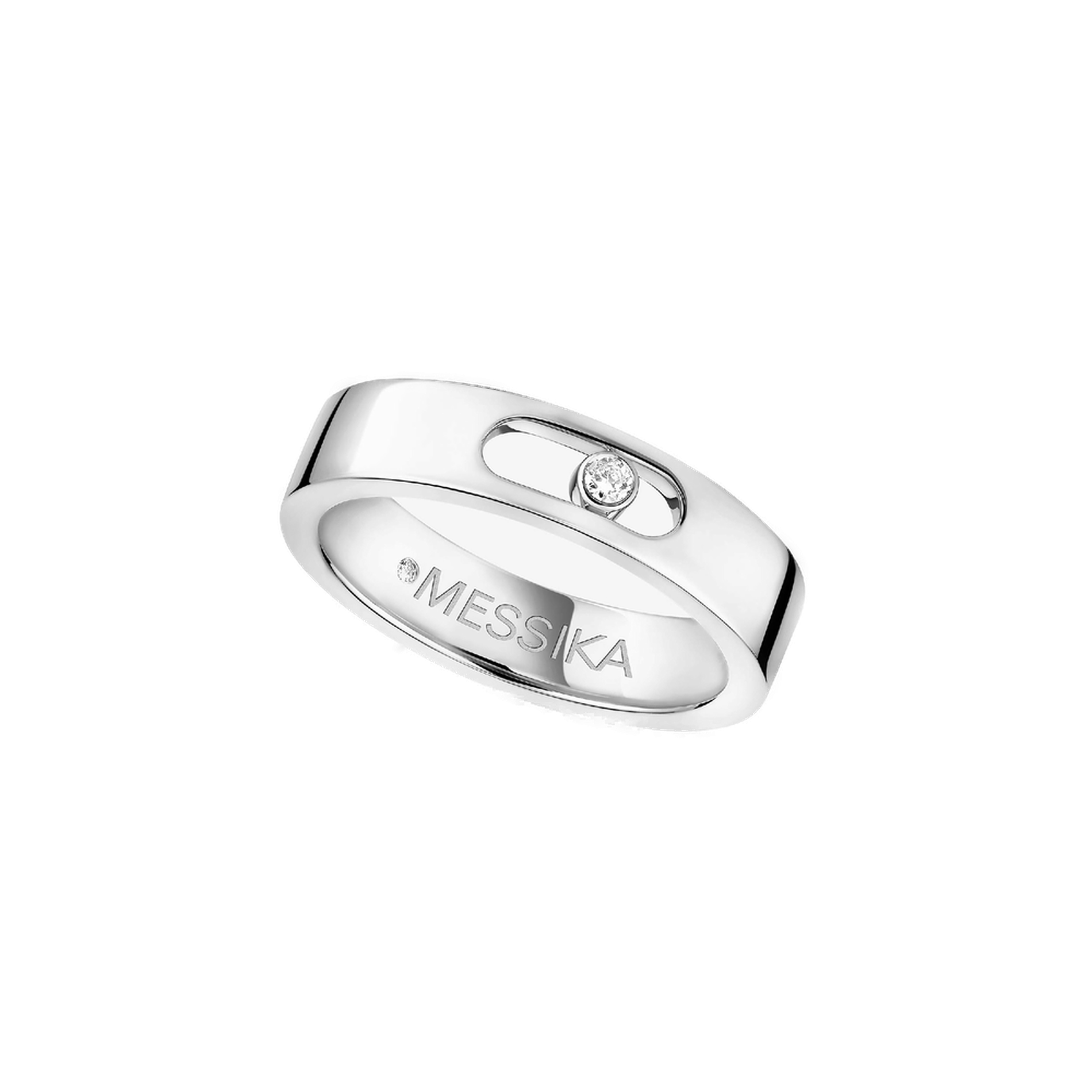 Bague Alliance Move Joaillerie Diamant Or Blanc