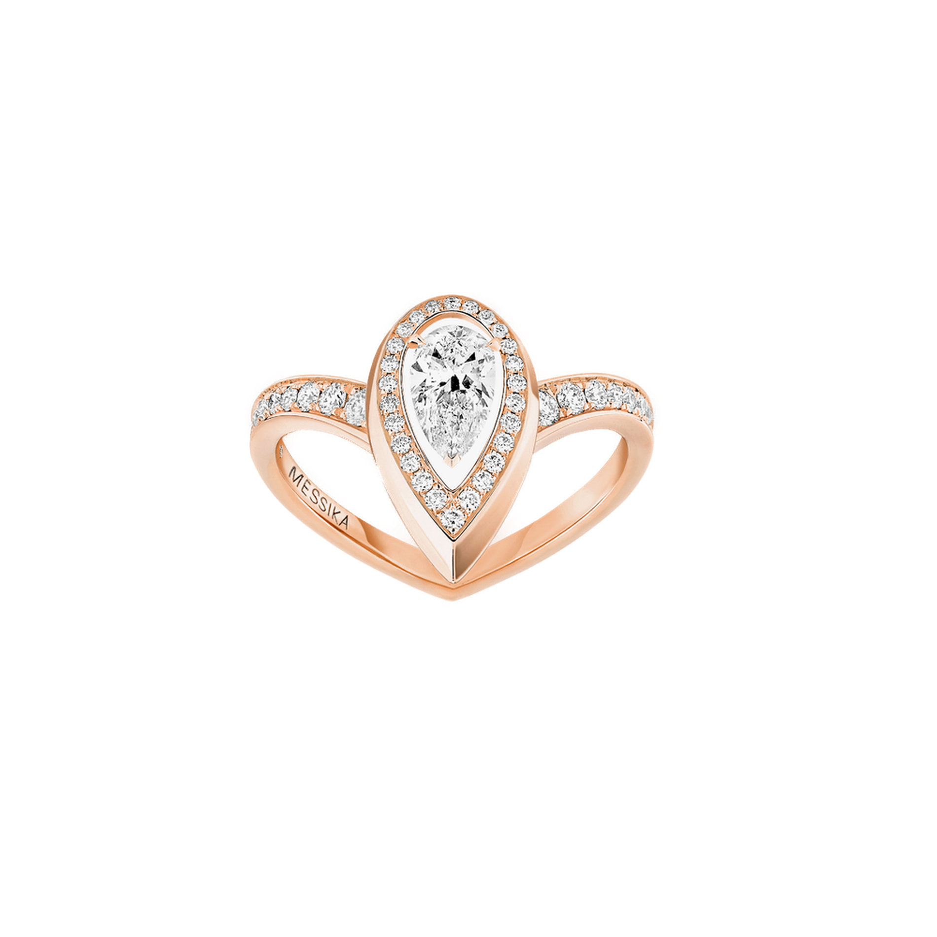 Bague diamant or rose fiery 0,30ct Fiery Référence :  12331-PG -1