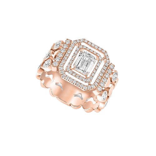 Bague D-Vibes Multi Rangs Diamant Or Rose D-Vibes Référence :  12445-PG -1