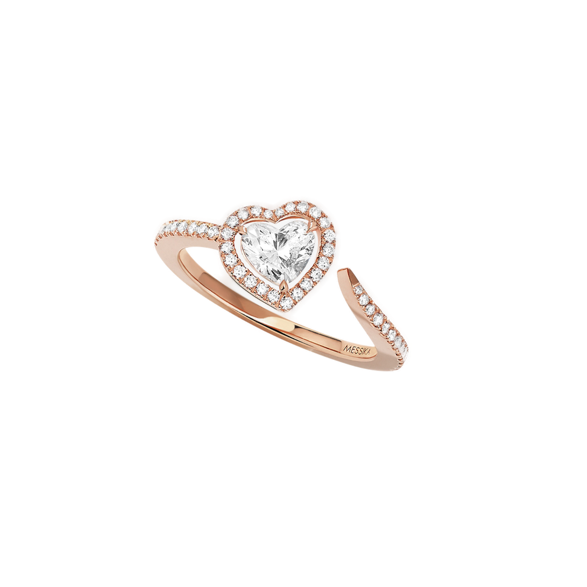 Bague Joy diamant Cœur 0,40ct Diamant Or Rose