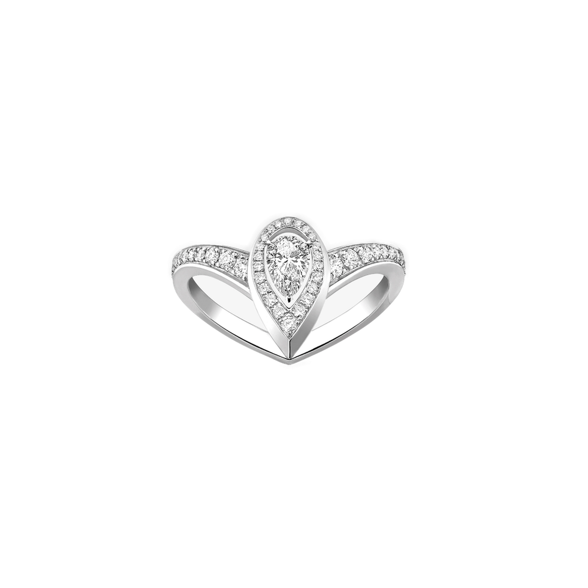 Bague Femme Or Blanc Diamant Fiery 0,10ct  Fiery Référence :  12086-WG -1