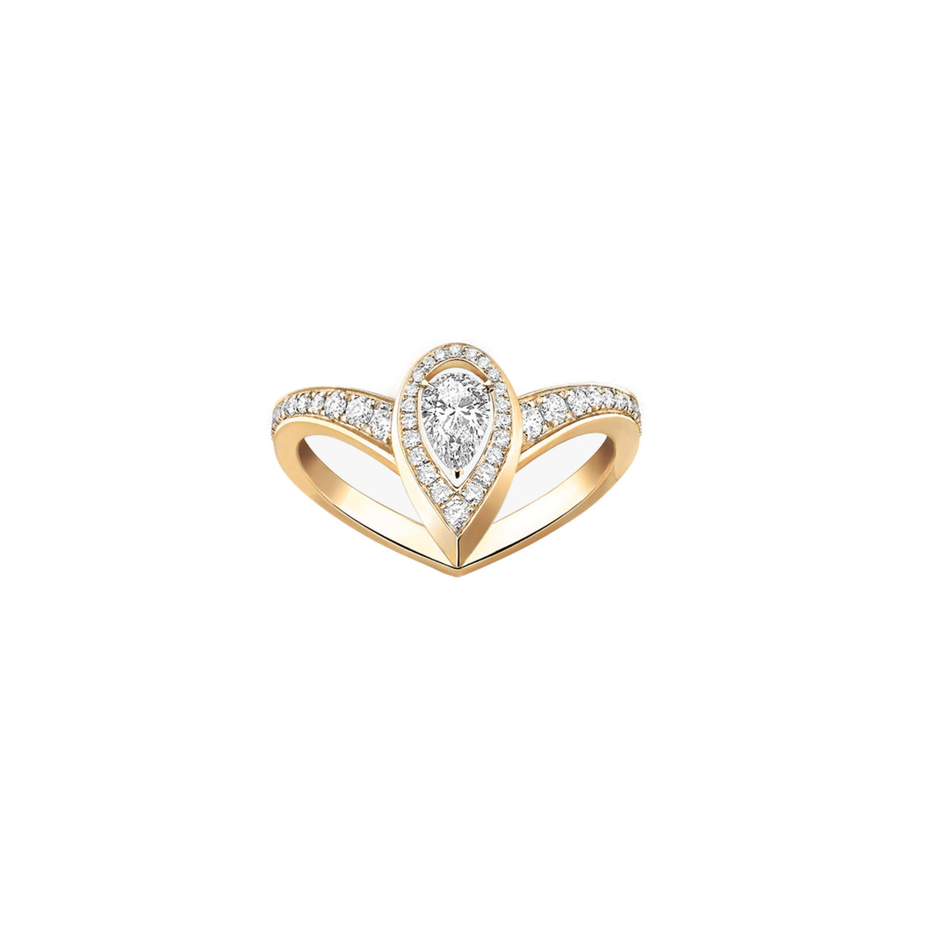 Bague Femme Or Jaune Diamant Fiery 0,10ct 