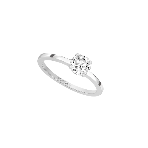 BAGUE DIAMANT OR BLANC SOLITAIRE BRILLANT Mariage By Messika  Référence :  08118-wg -1