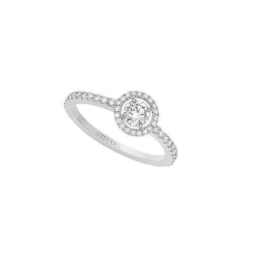 BAGUE DIAMANT OR BLANC SOLITAIRE M-LOVE BRILLANT 0,30CT G/VS2