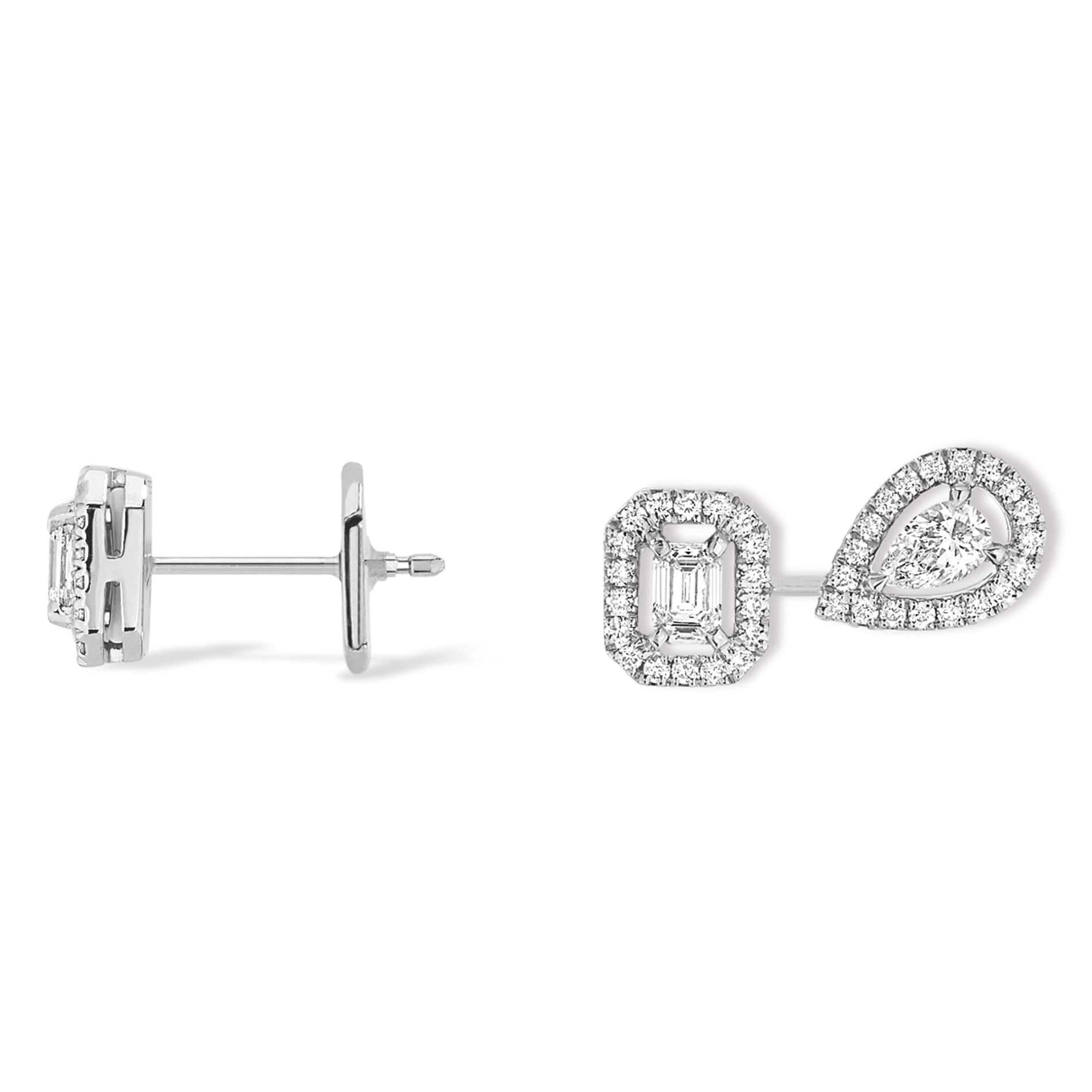 Boucles My Twin 1+2 0,10ct x3 d'oreilles Diamant Or Blanc My Twin Référence :  07004-WG -1