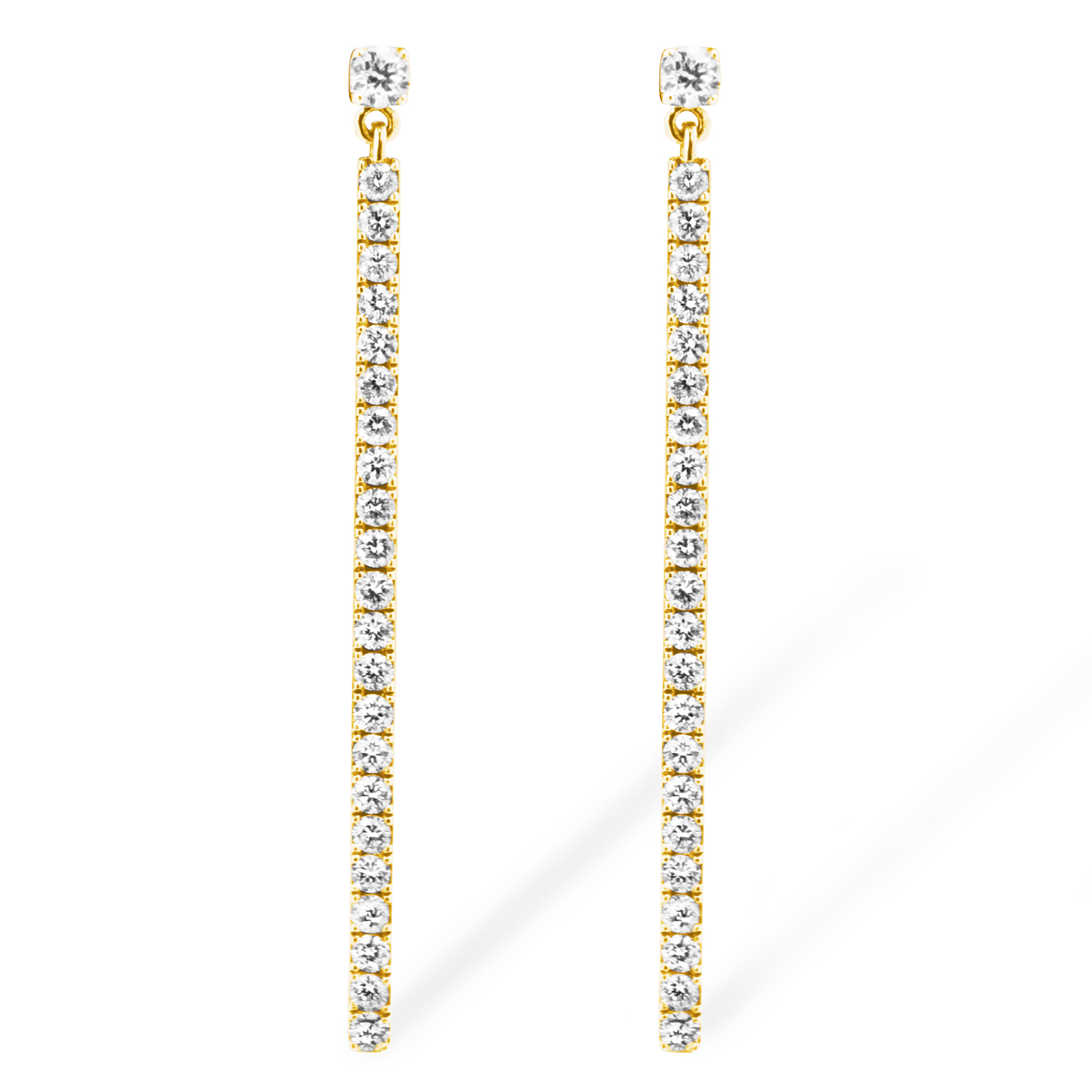 Boucles d'oreilles Diamant Or Jaune