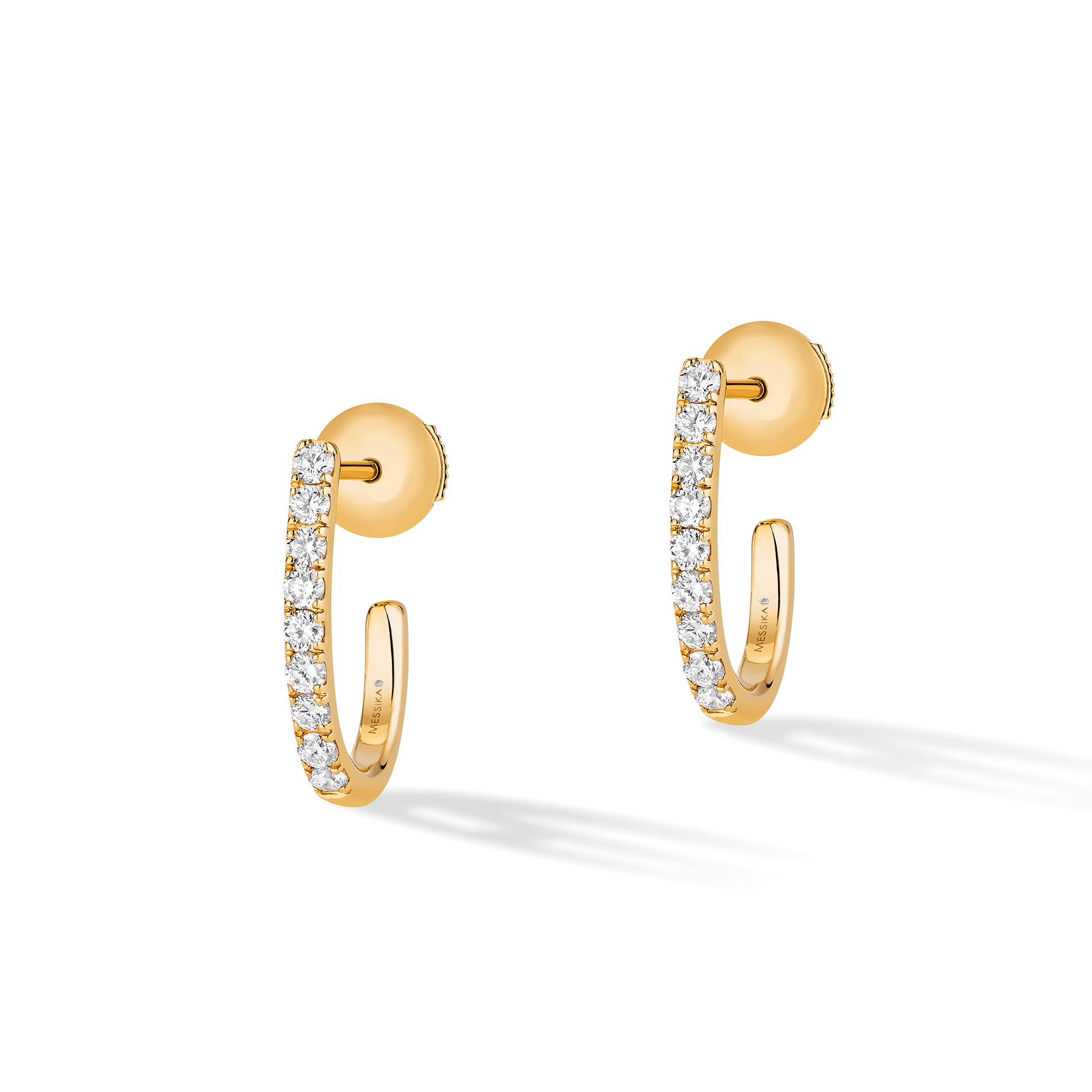 Boucles d'oreilles Diamant Or Jaune