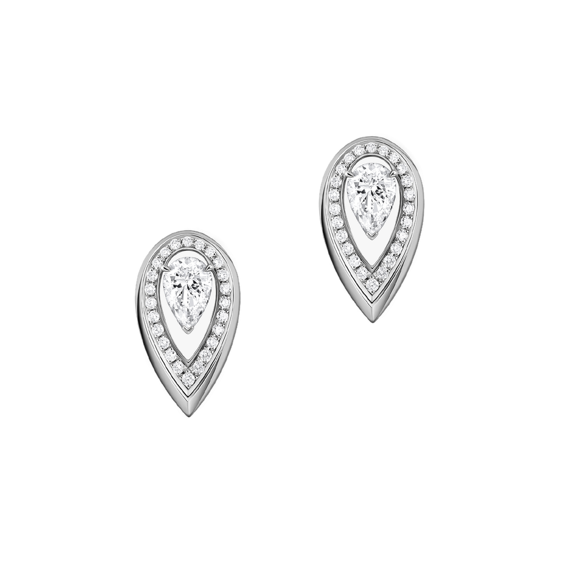 Boucles d'oreilles diamant or blanc Fiery 0,25ct