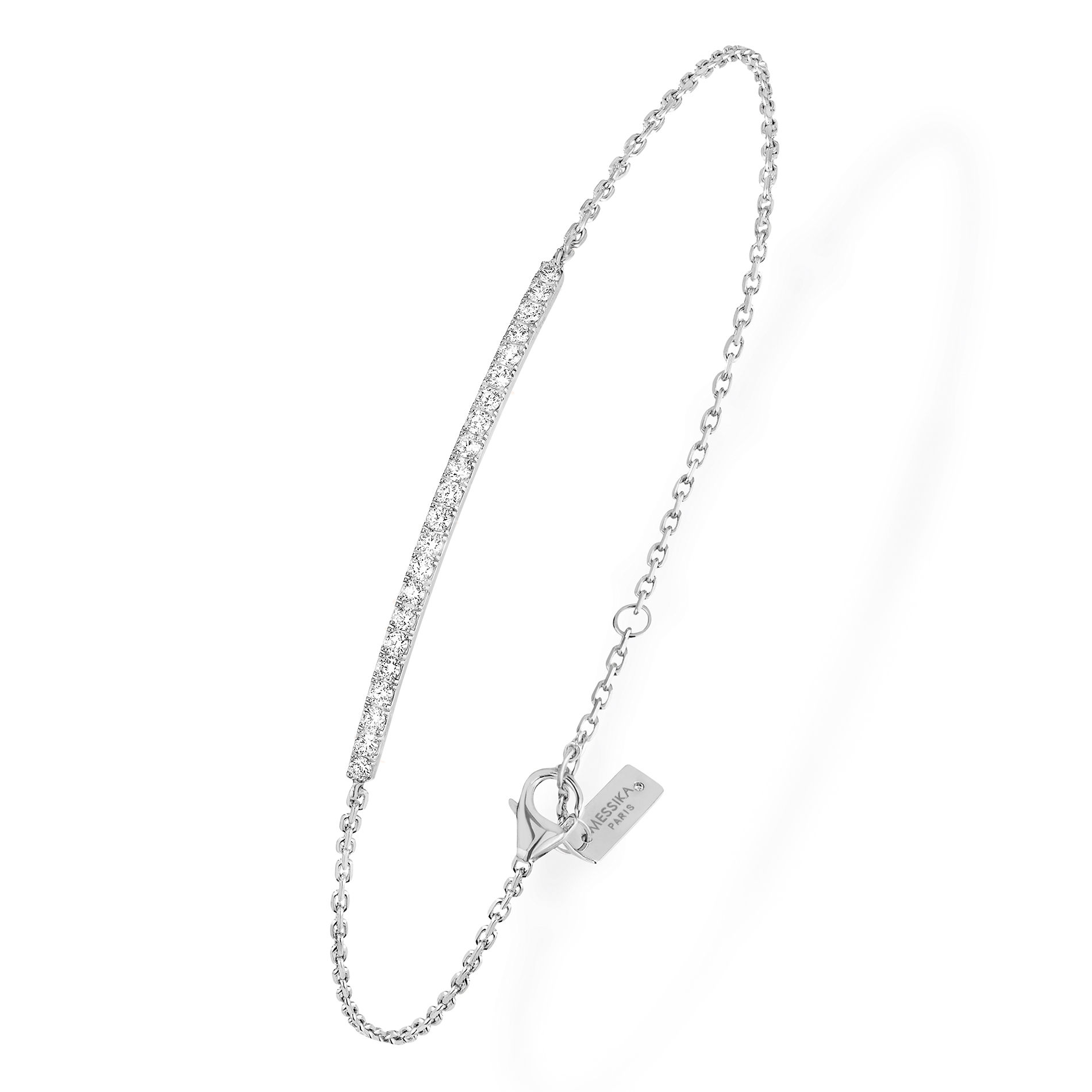 Bracelet Diamant Or Blanc Gatsby Référence :  05446-WG -1