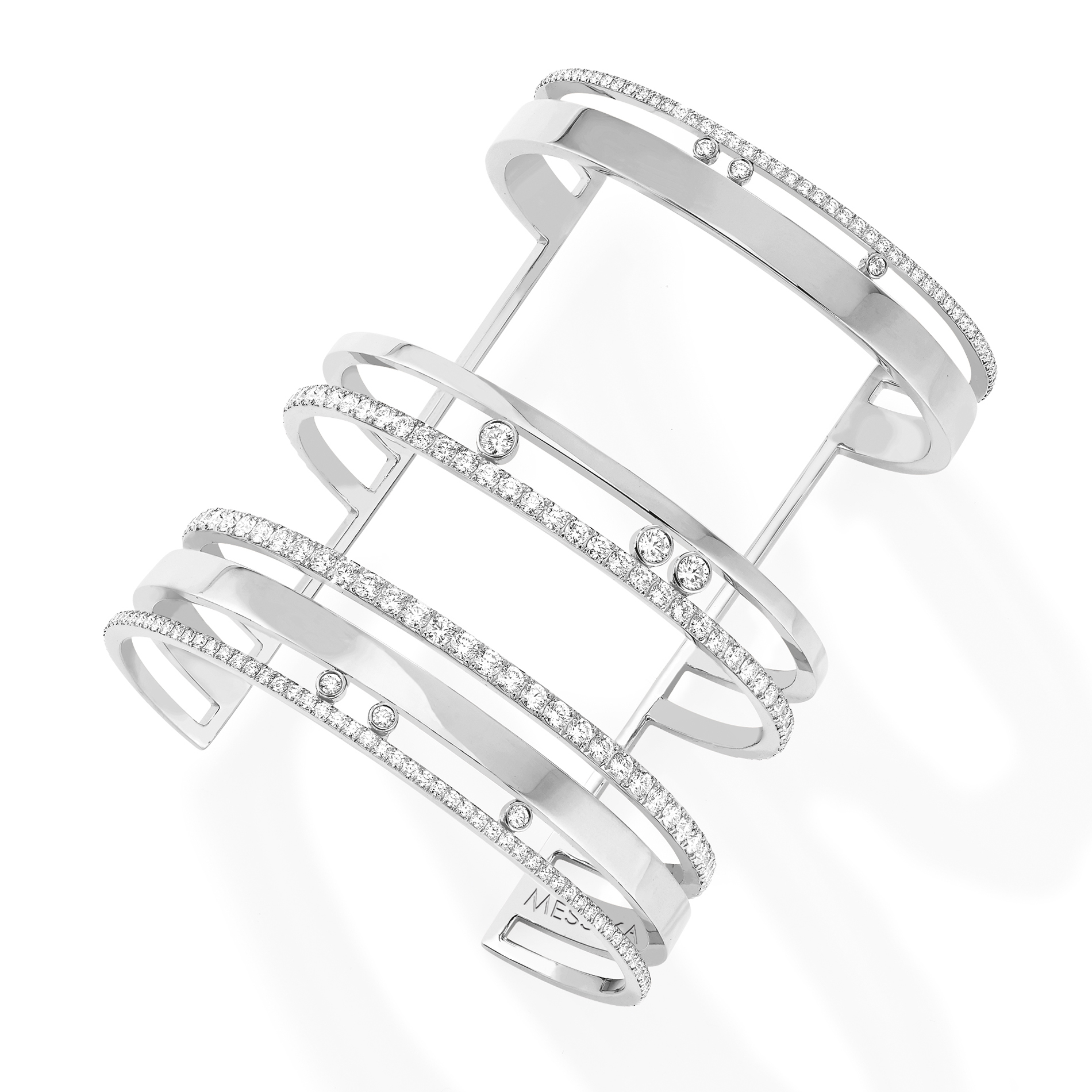 Bracelet Diamant Or Blanc Move Romane Référence :  06590-WG -1