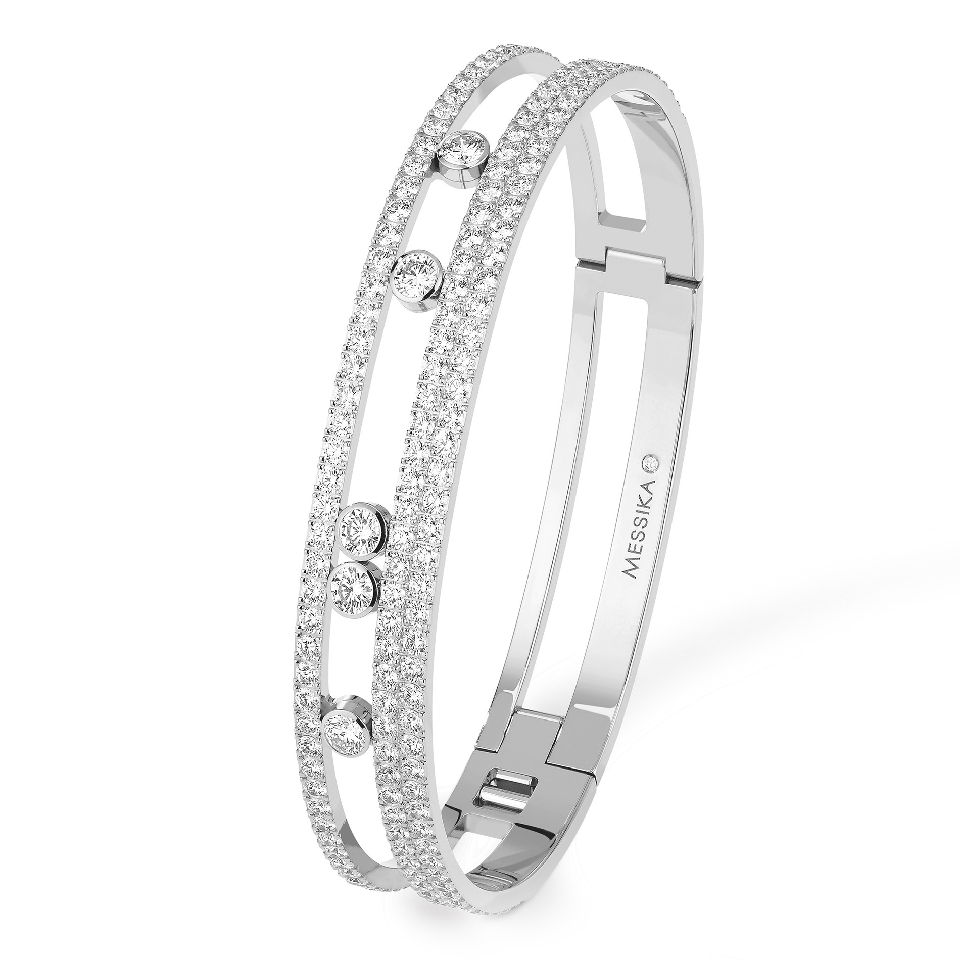 Bracelet Diamant Or Blanc