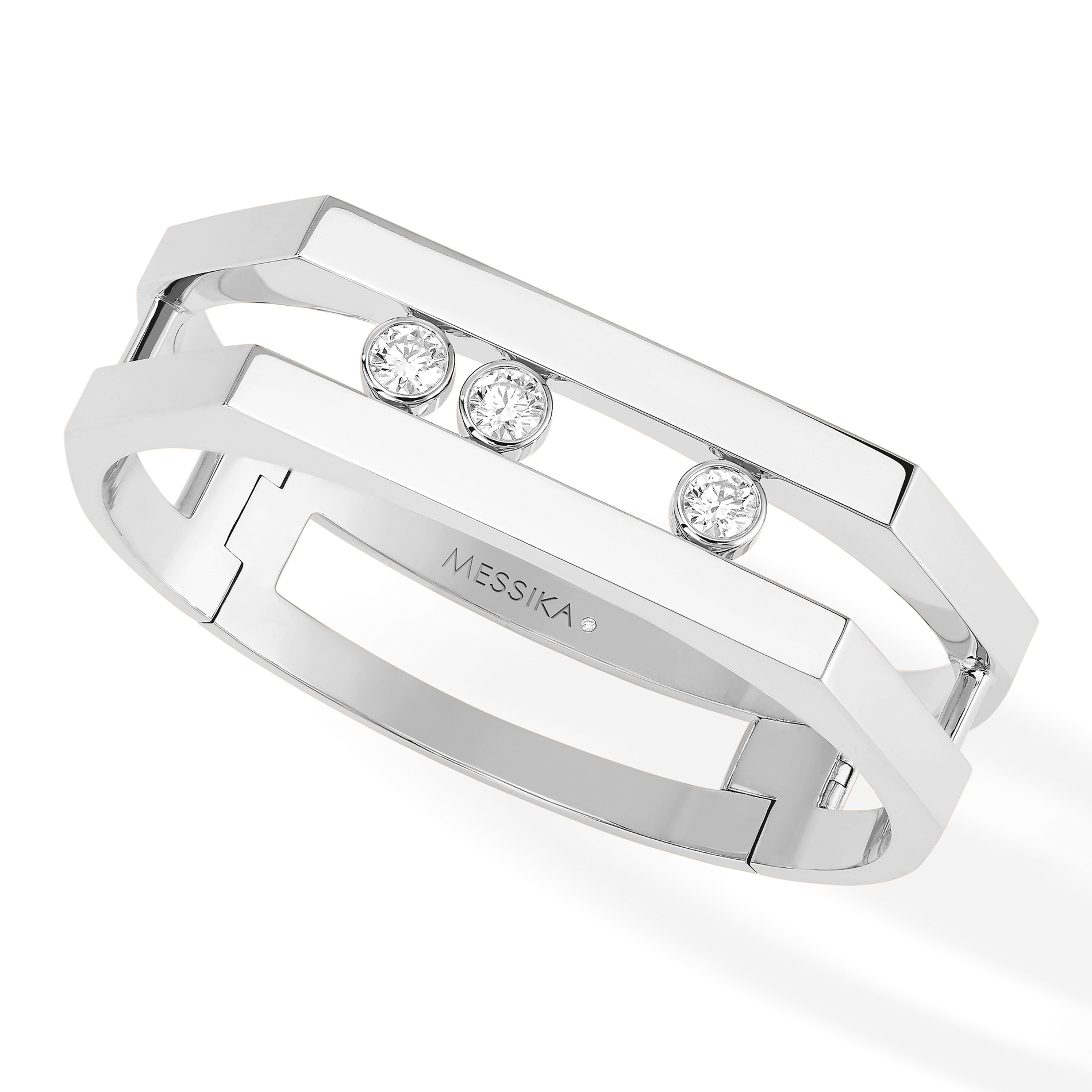 Bracelet Diamant Or Blanc Move 10th Référence :  06957-WG -1