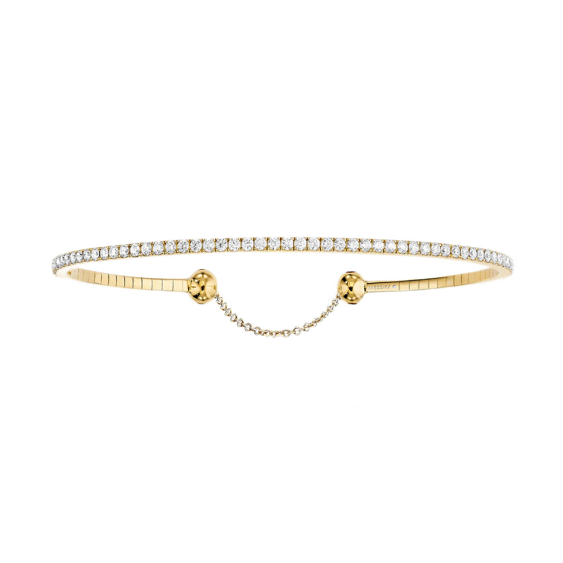 Bracelet Diamant Or Jaune Skinny Référence :  04849-YG -1