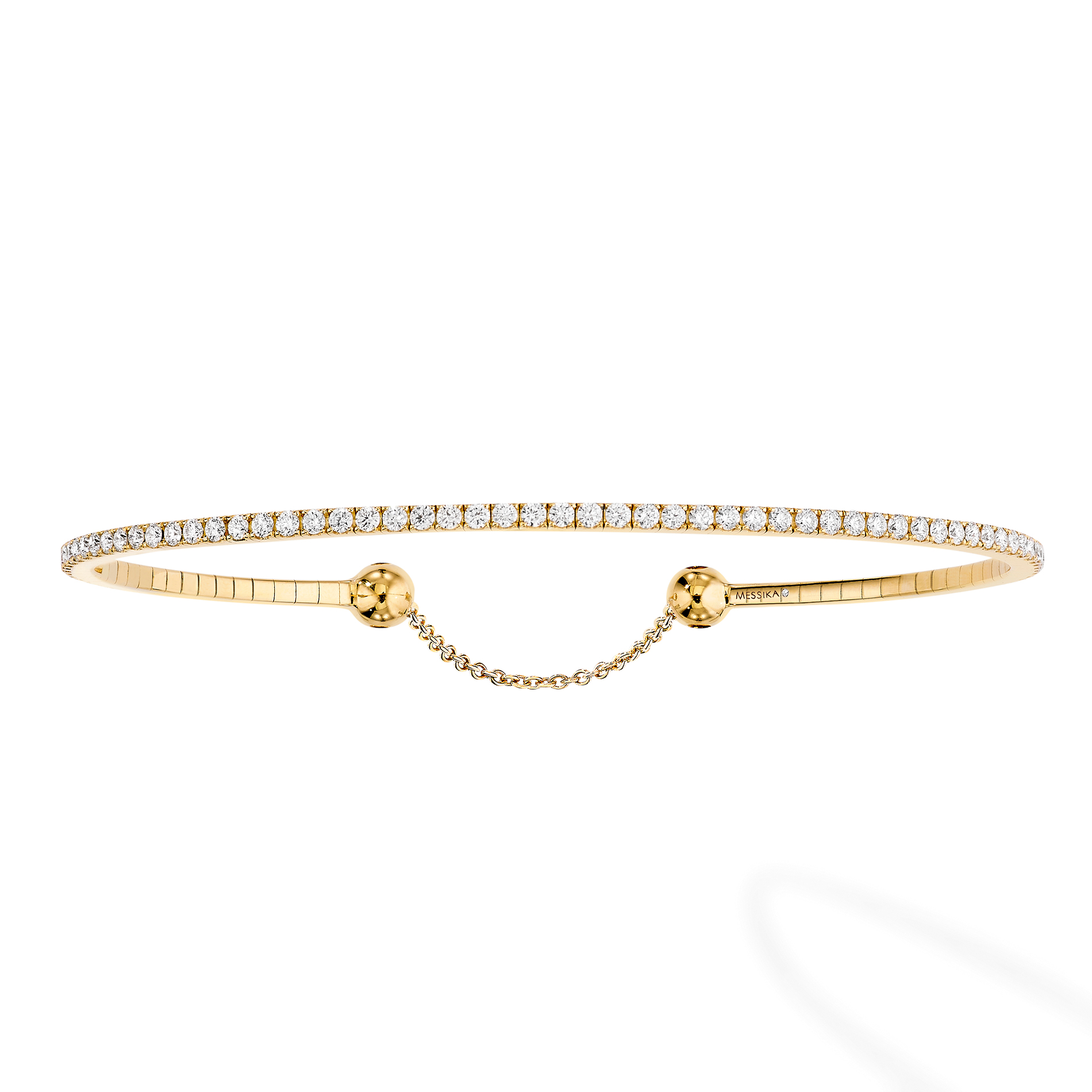 Bracelet Diamant Or Jaune Skinny Référence :  06097-YG -1