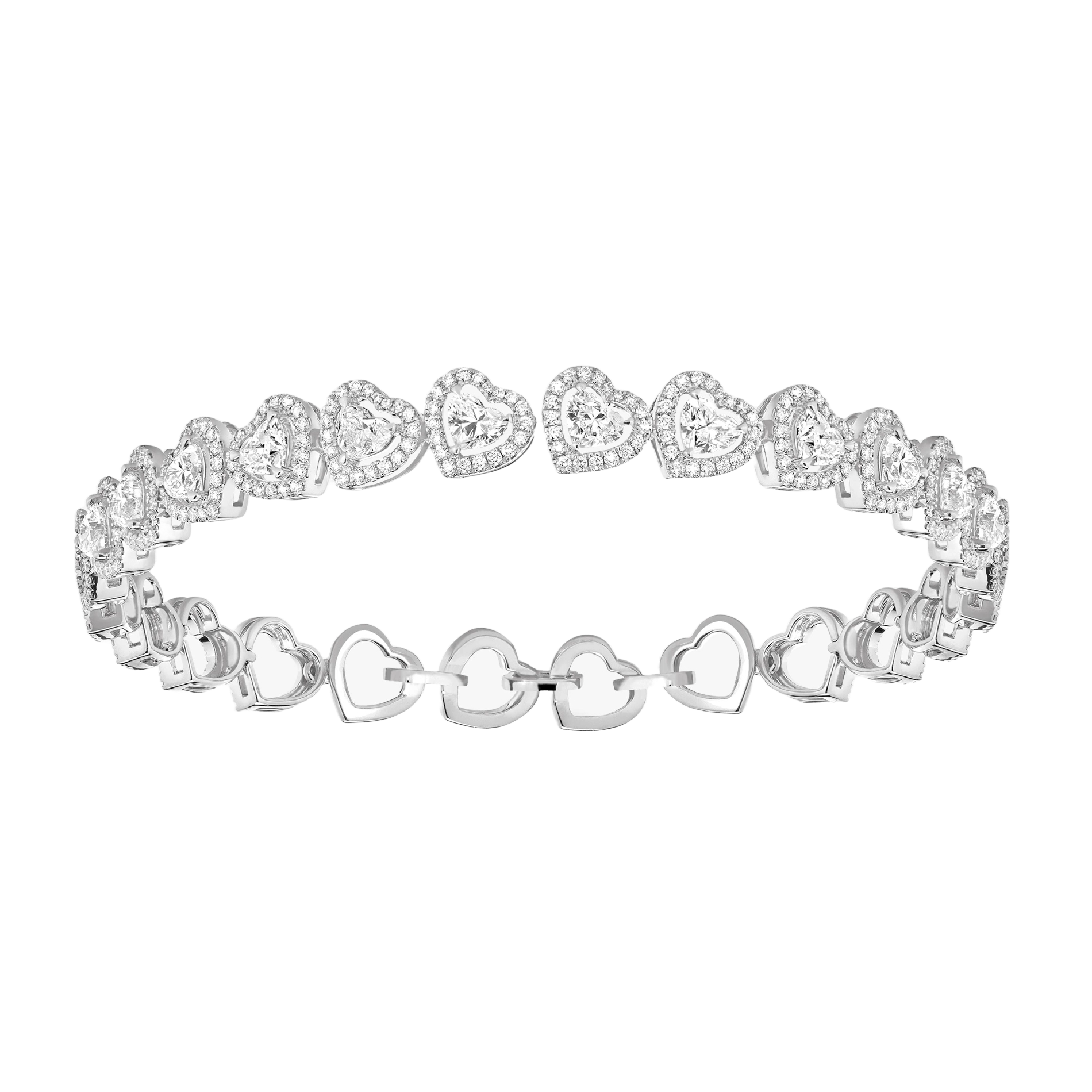 Bracelet Rivière Joy Cœur Multi Diamant Or Blanc Joy Cœur Référence :  12748-WG -1