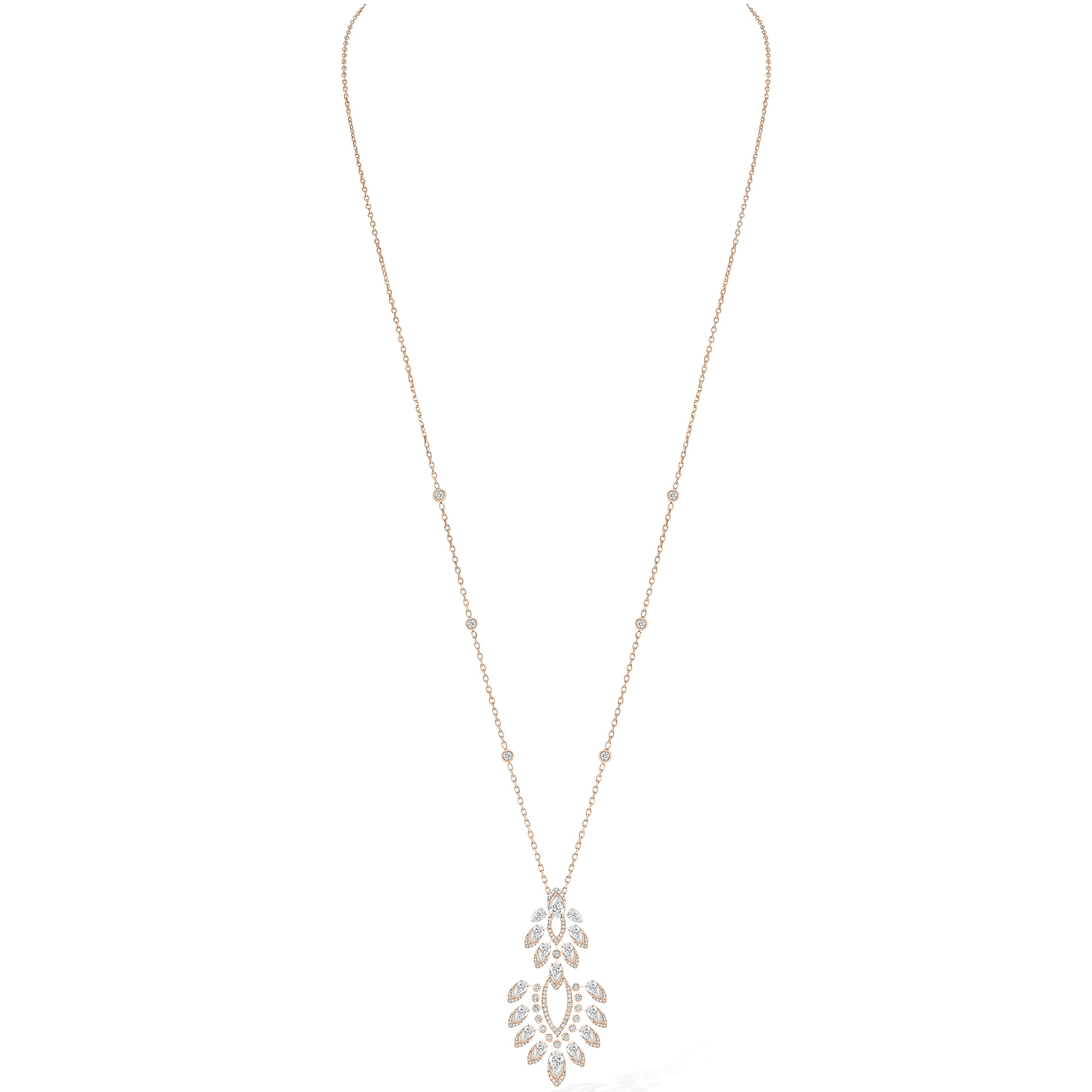 Collier Diamant Or Blanc Desert Bloom Référence :  7358-WG -1