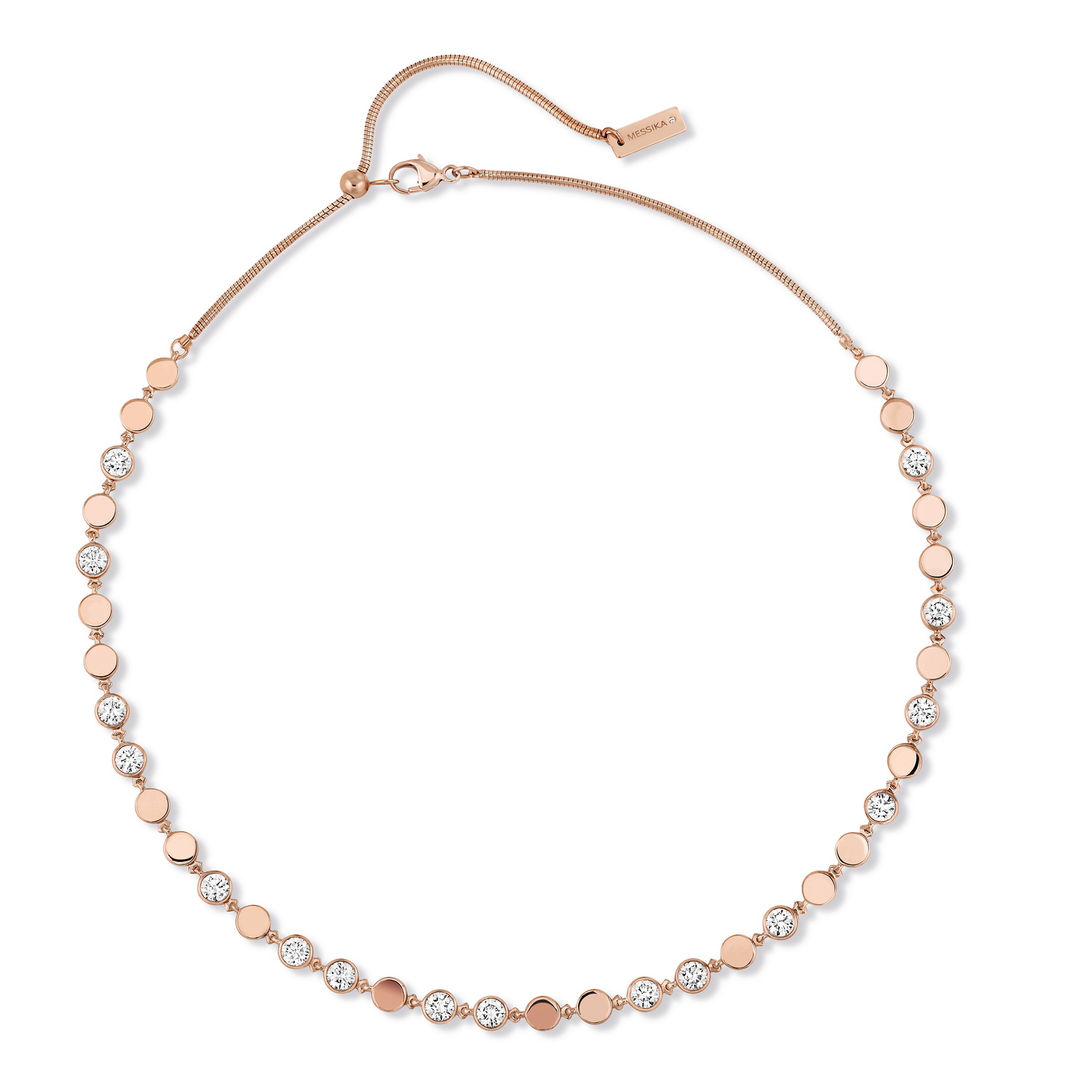Collier D-Vibes MM Diamant Or Rose