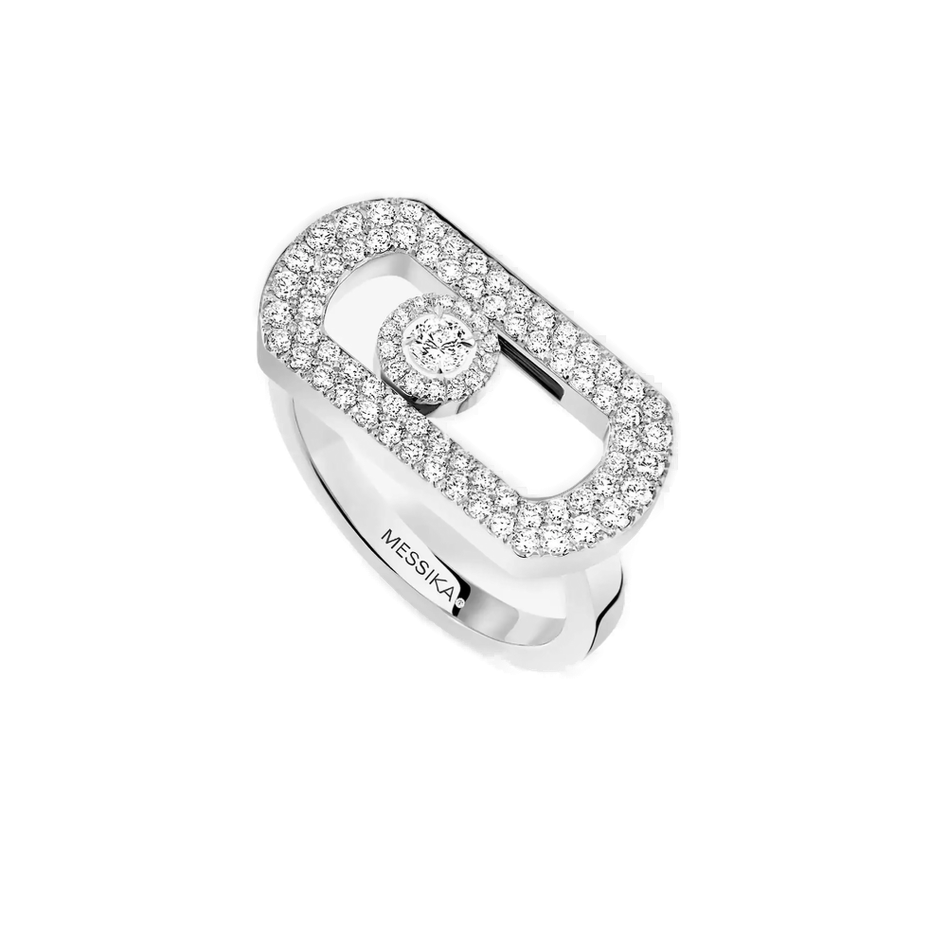 Bague So Move Pavée Diamant Or Blanc