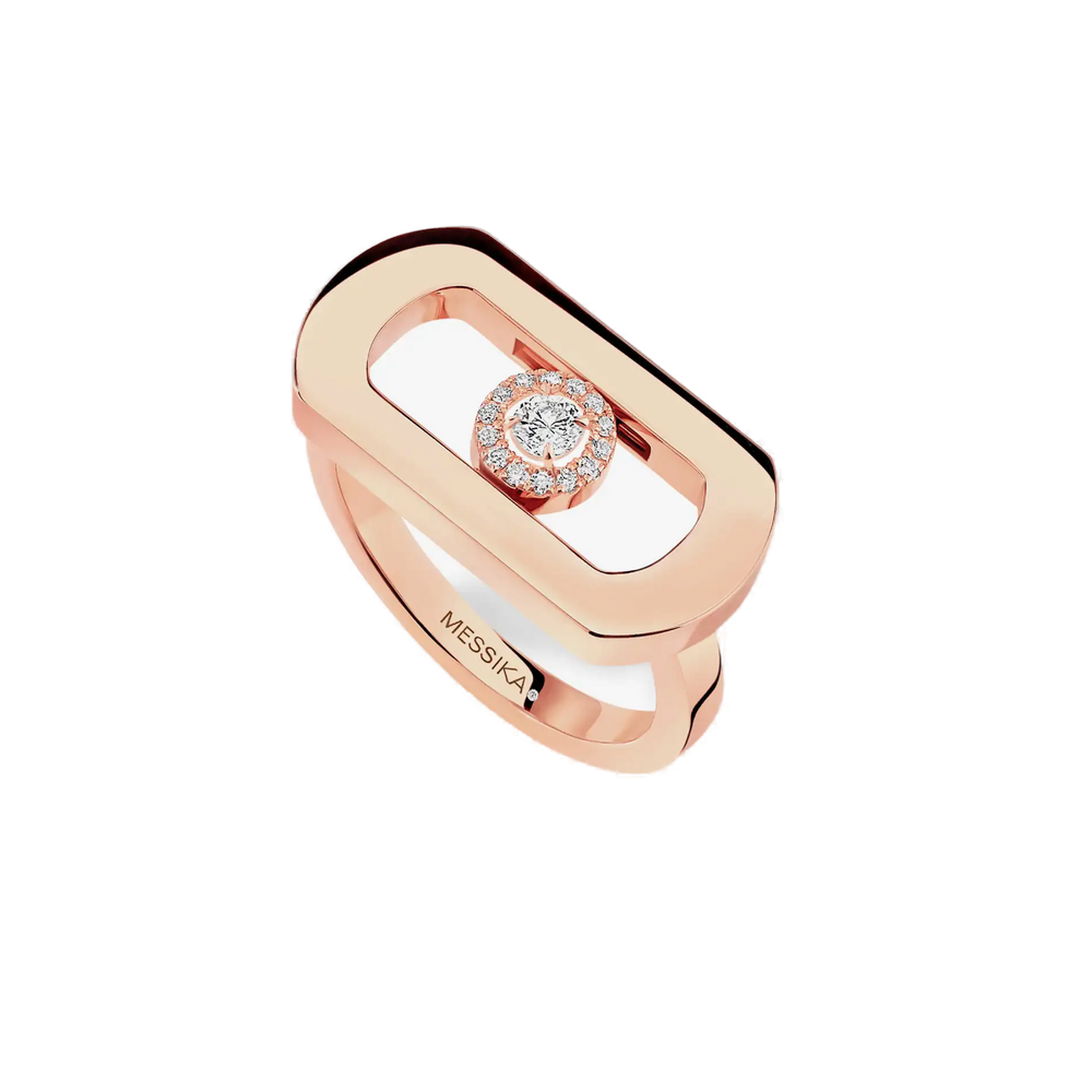 Bague So Move Diamant Or Rose So Move Référence :  12936-PG -1