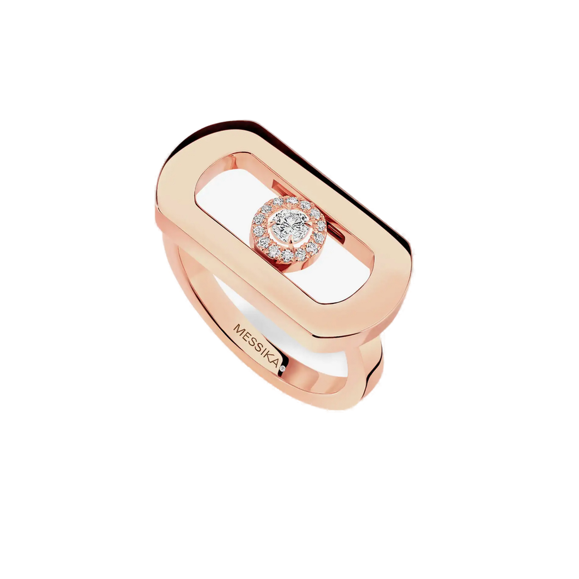 BAGUE DIAMANT OR Rose SO MOVE