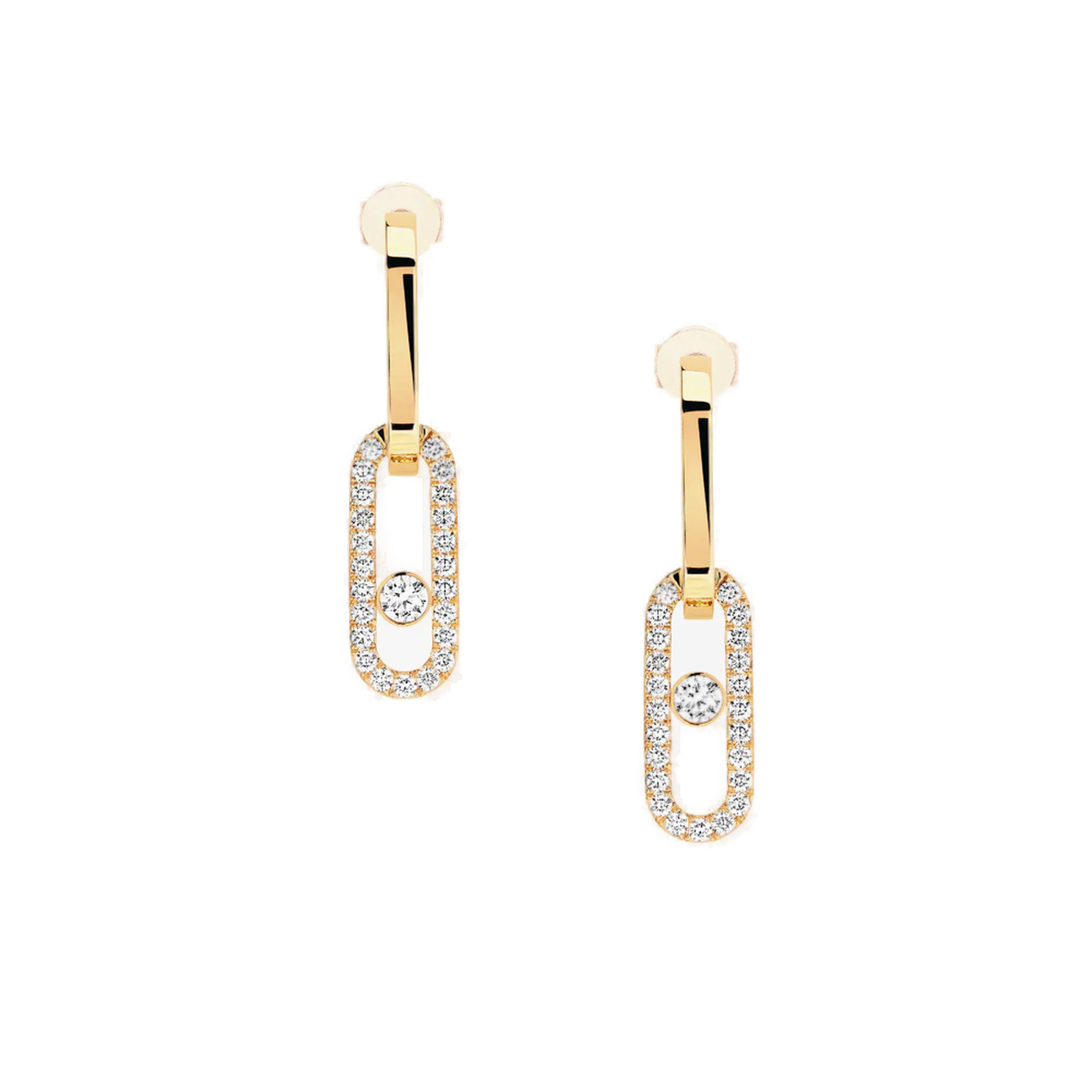 Boucles d'oreilles Diamant Or jaune Move Link Move Link Référence :  12469-YG -1