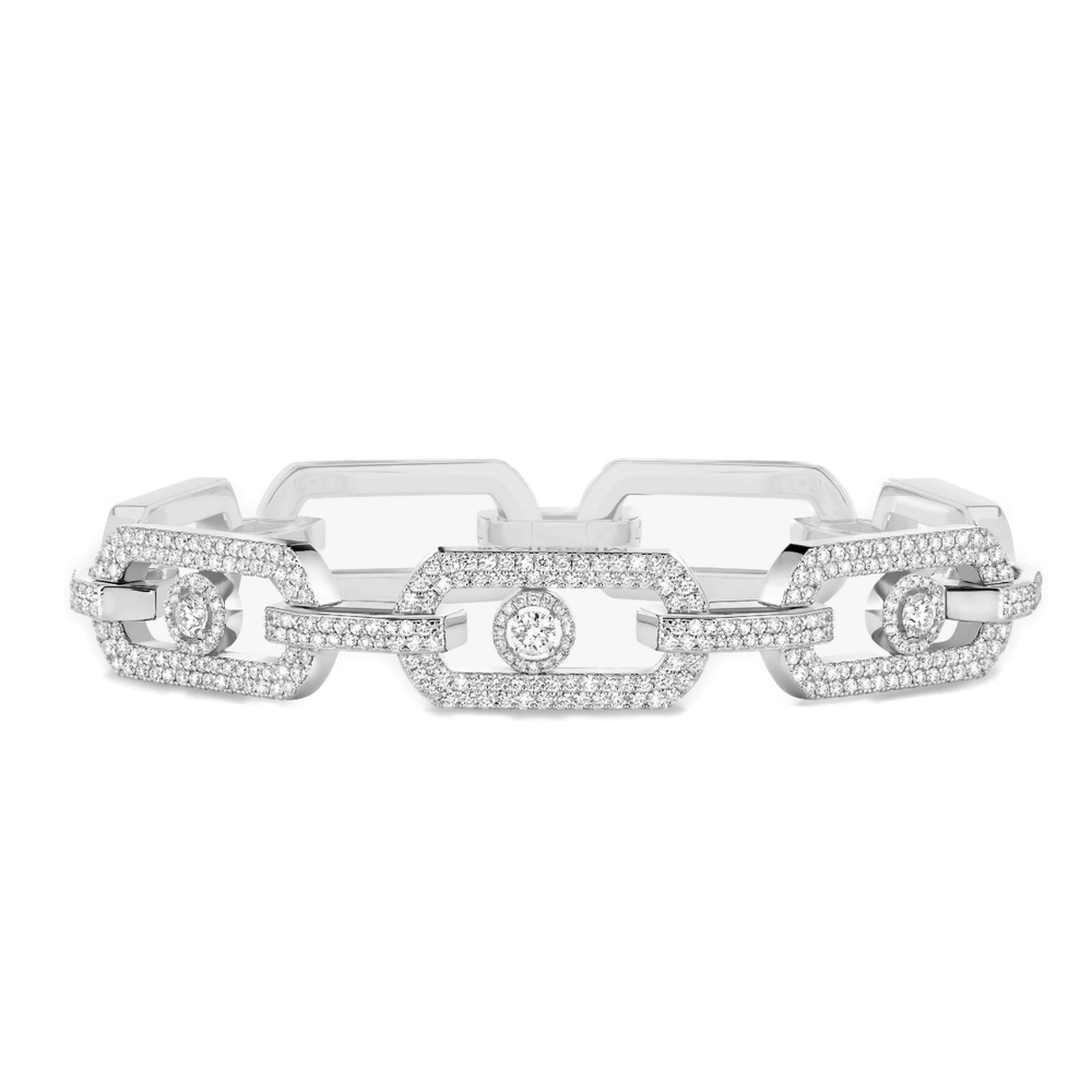 BRACELET DIAMANT OR BLANC SO MOVE XL PAVÉ