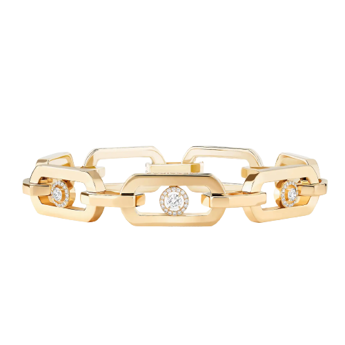 BRACELET DIAMANT OR JAUNE SO MOVE XL