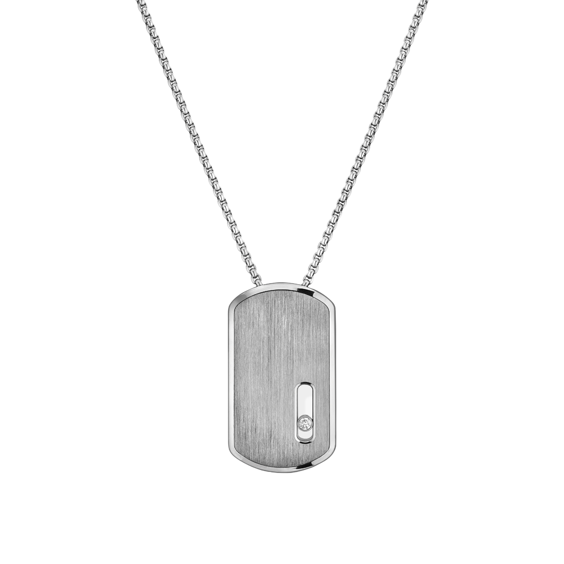 Collier Pendentif GM Move Titanium Naturel Diamant Titane Naturel Move Titanium Référence :  12538-TN -1