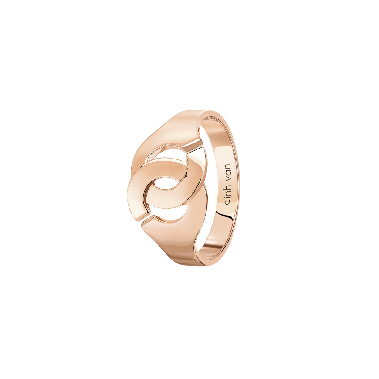 Bague Menottes dinh van R10 or rose