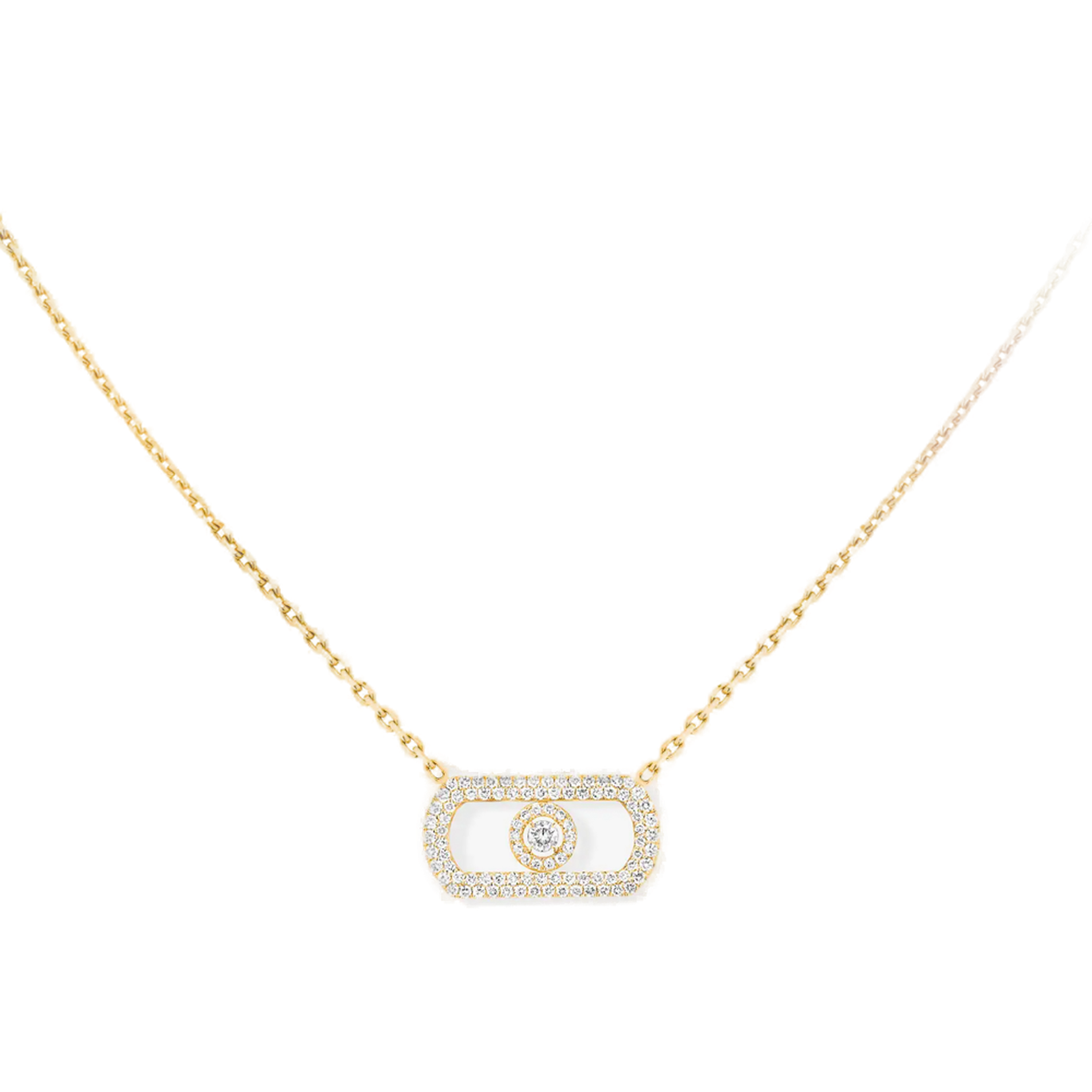 Collier So Move Pavé Diamant Or Jaune