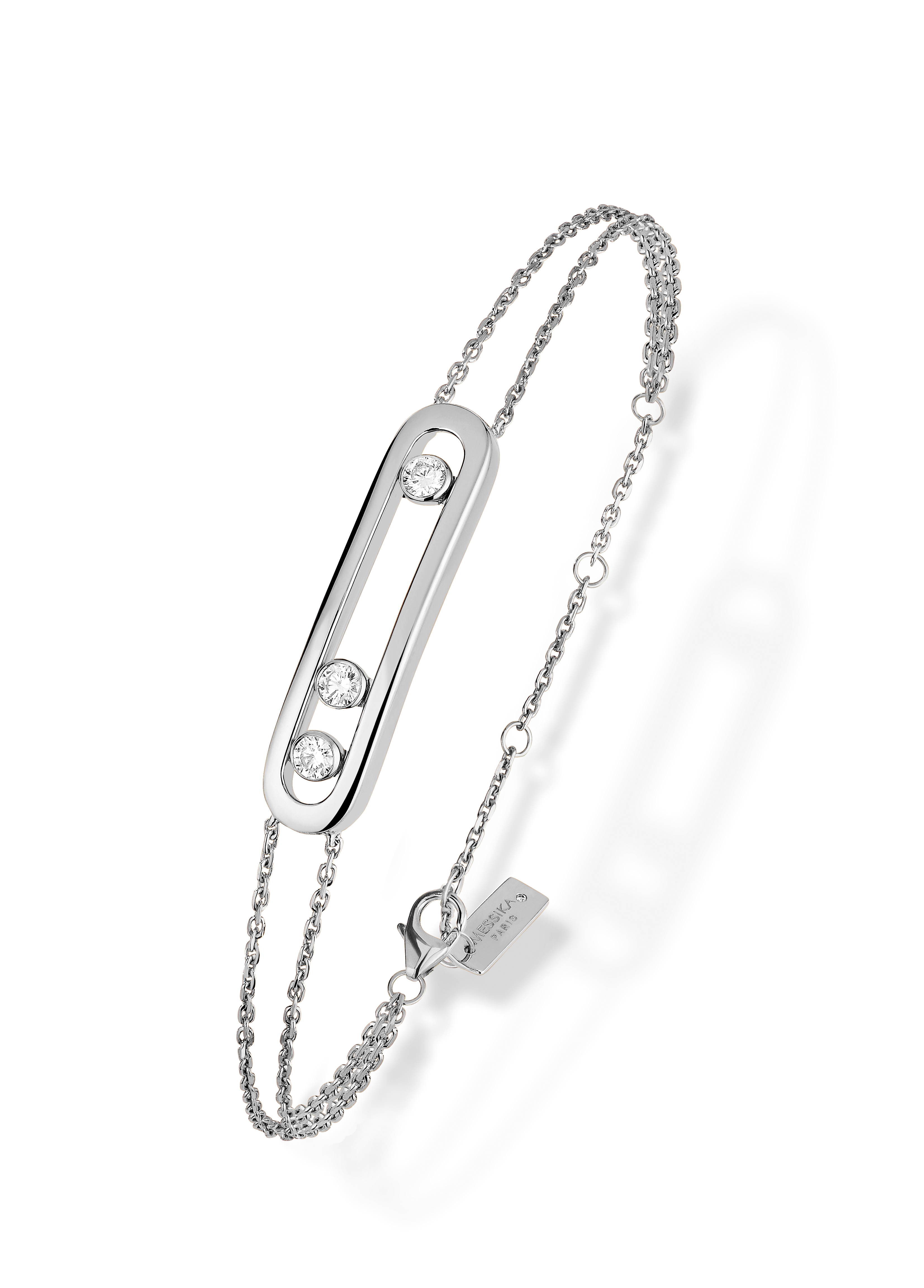 Bracelet Diamant Or Blanc Move Classique Référence :  03996-WG -1