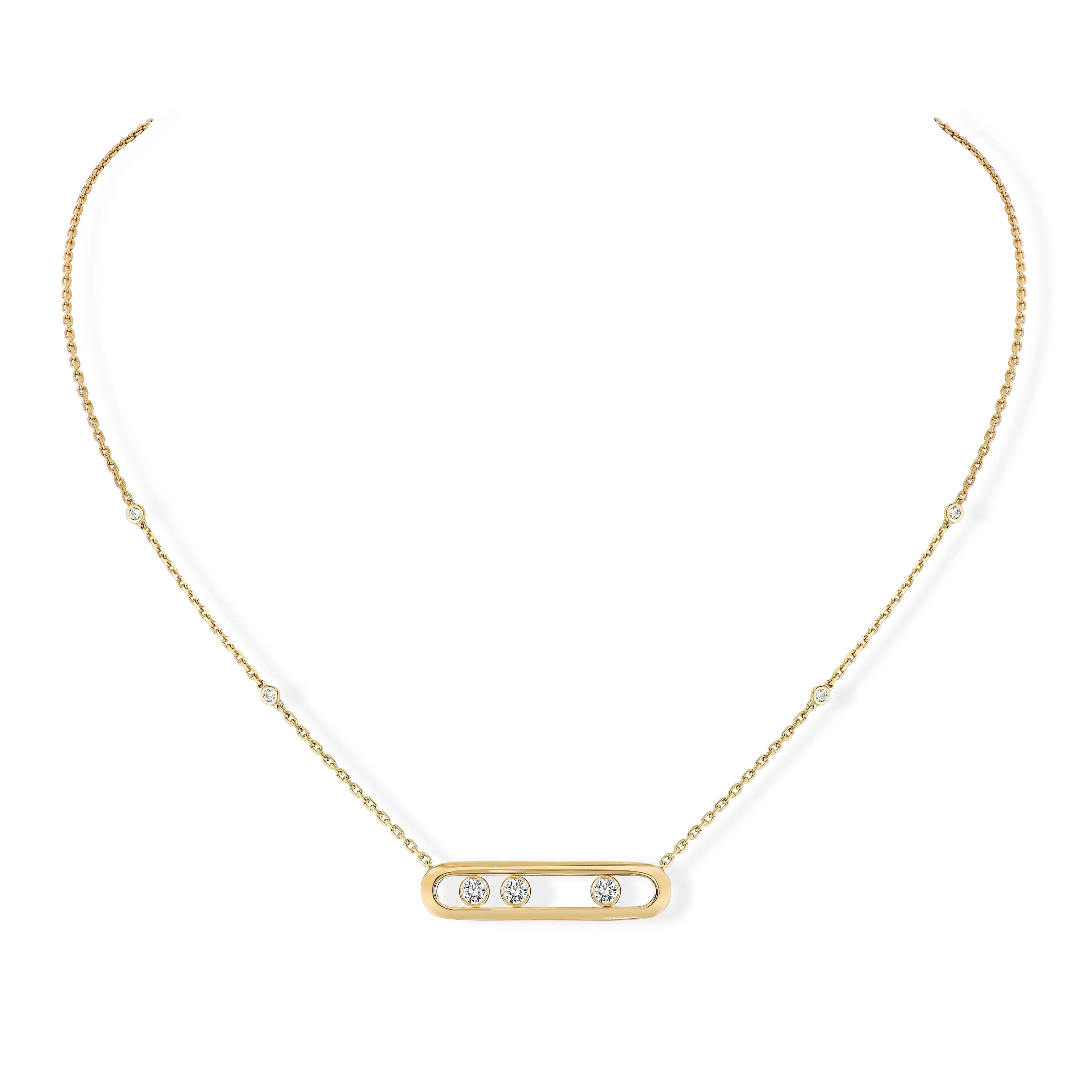 Collier Diamant Or Jaune Move Classique Référence :  03997-YG -1