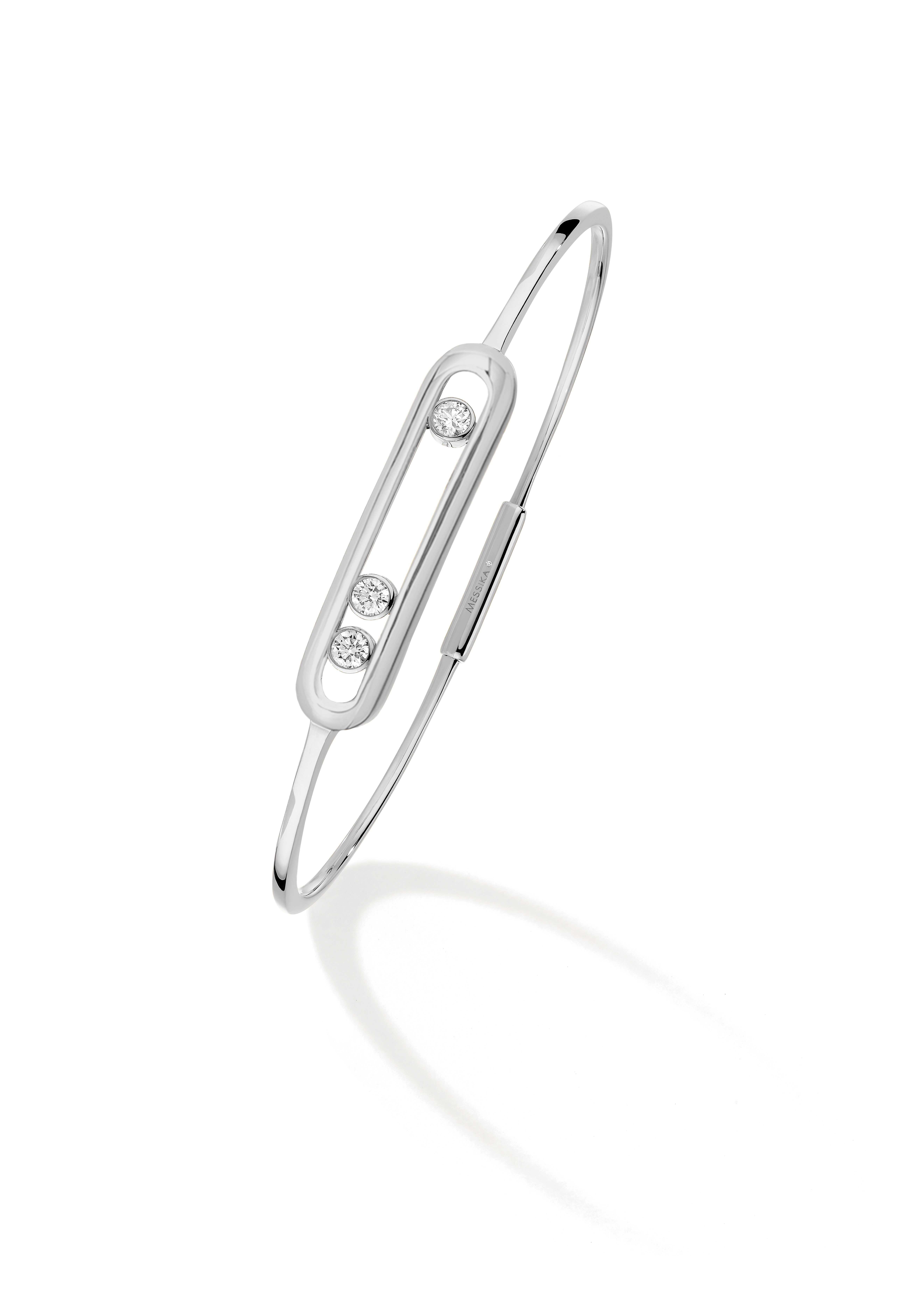 Bracelet Diamant Or Blanc Move Classique Référence :  04068-WG -1
