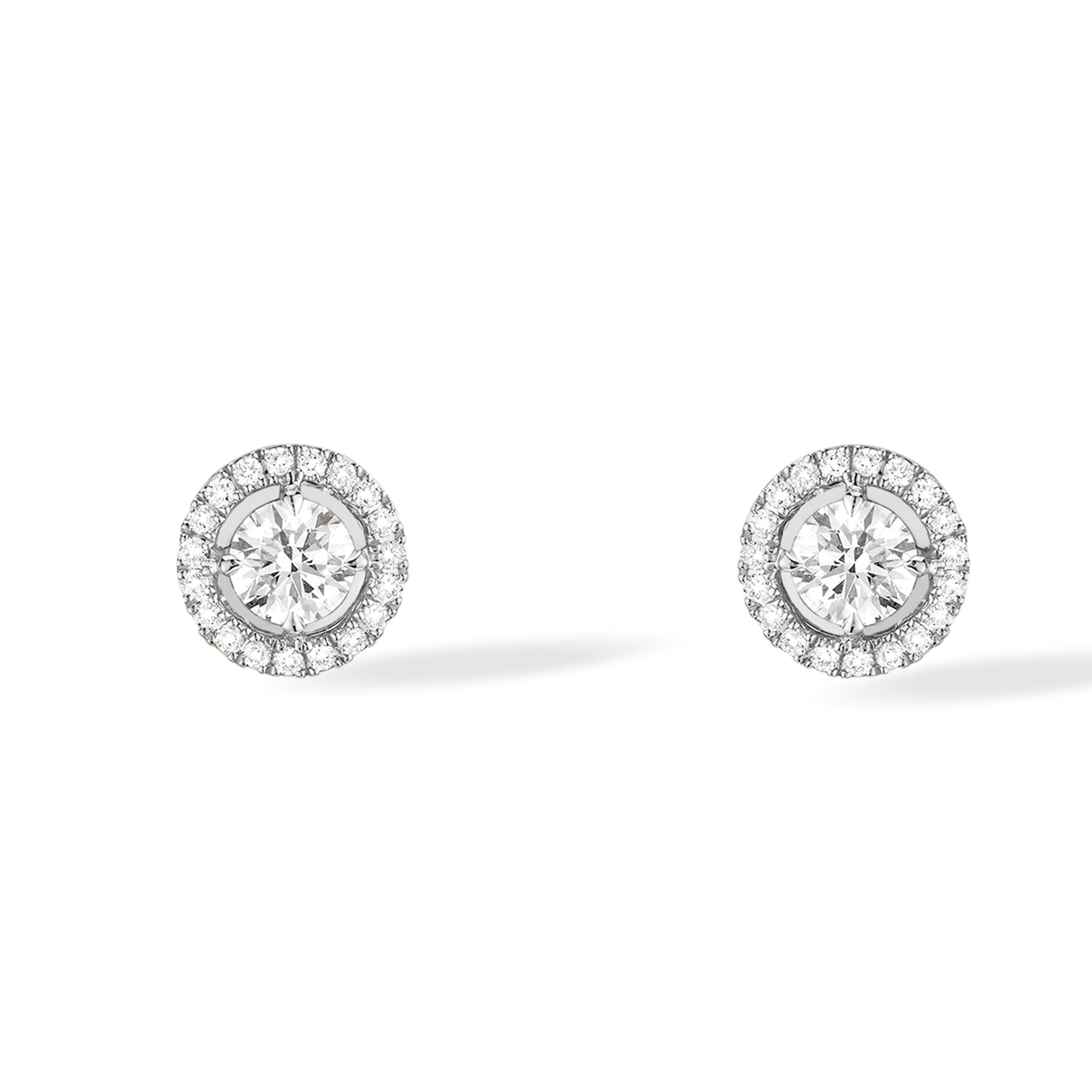 Boucles d'oreilles Diamant Or Blanc