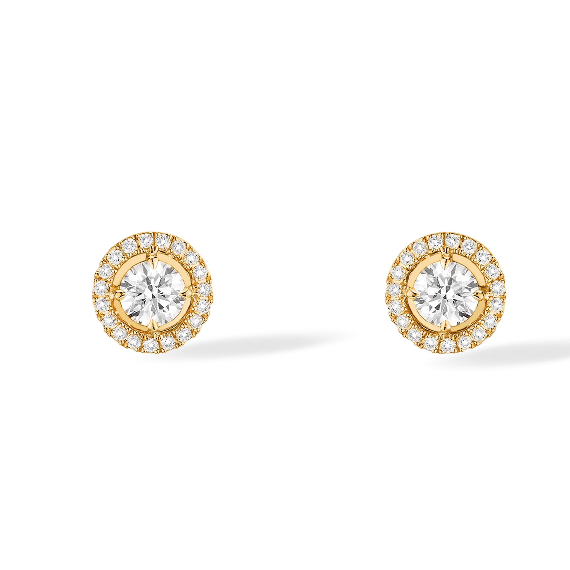 Boucles d'oreilles Diamant Or Jaune