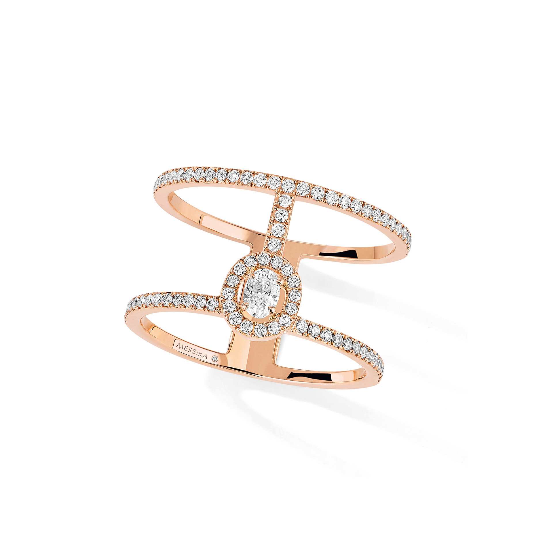 Bague Diamant Or Rose