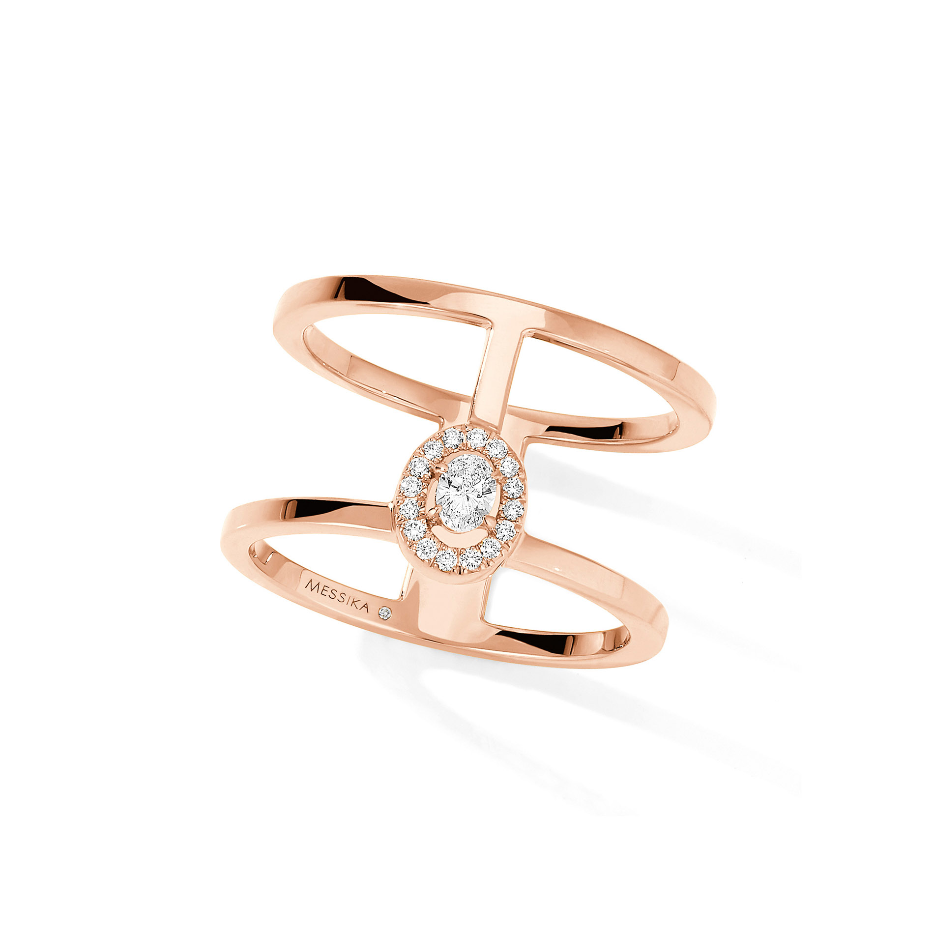 Bague Diamant Or Rose