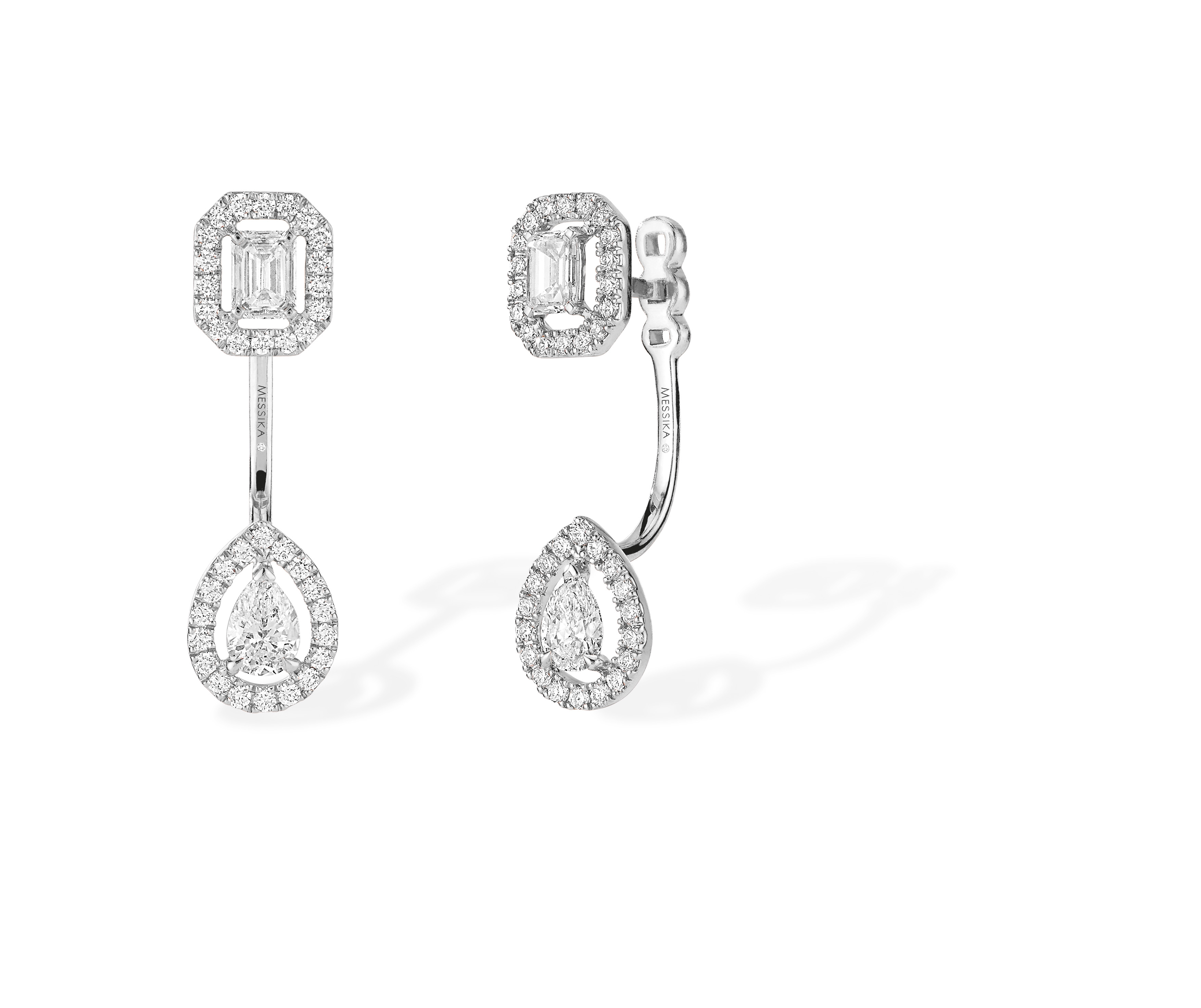 Boucles d'oreilles Diamant Or Blanc