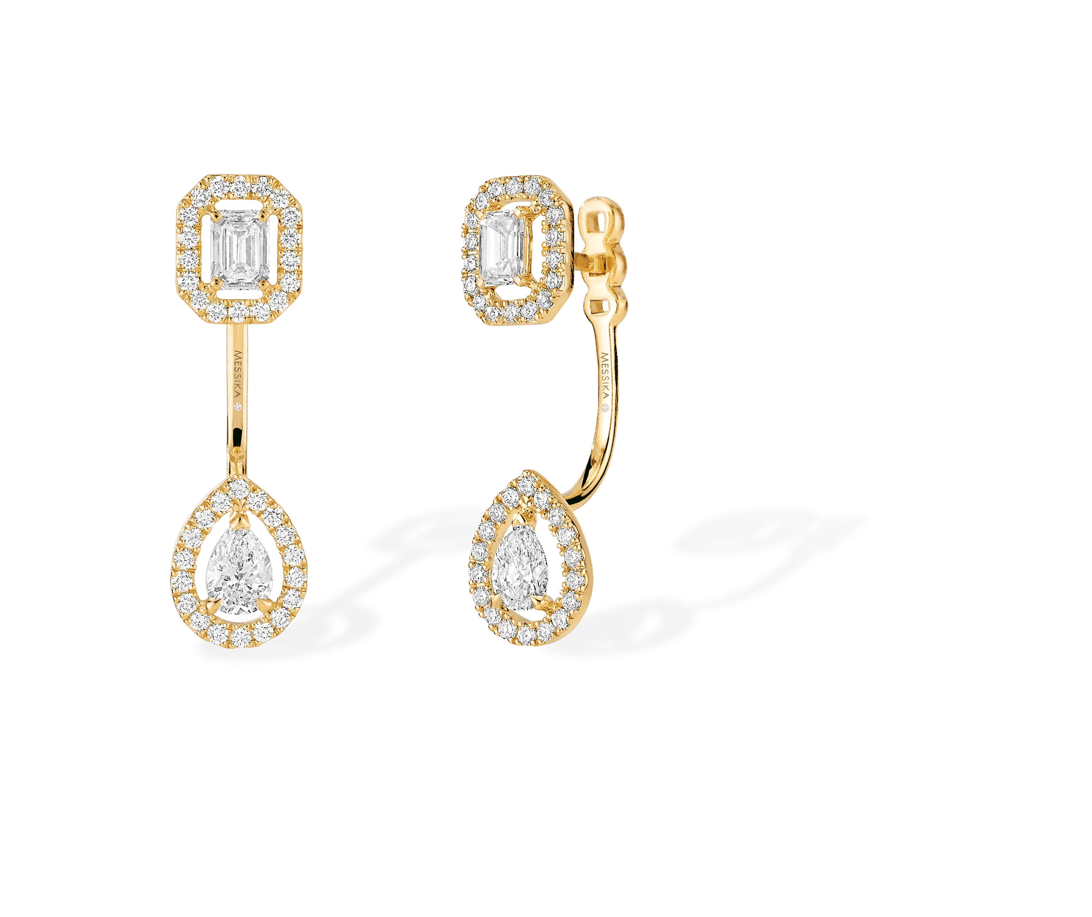 Boucles d'oreilles Diamant Or Jaune