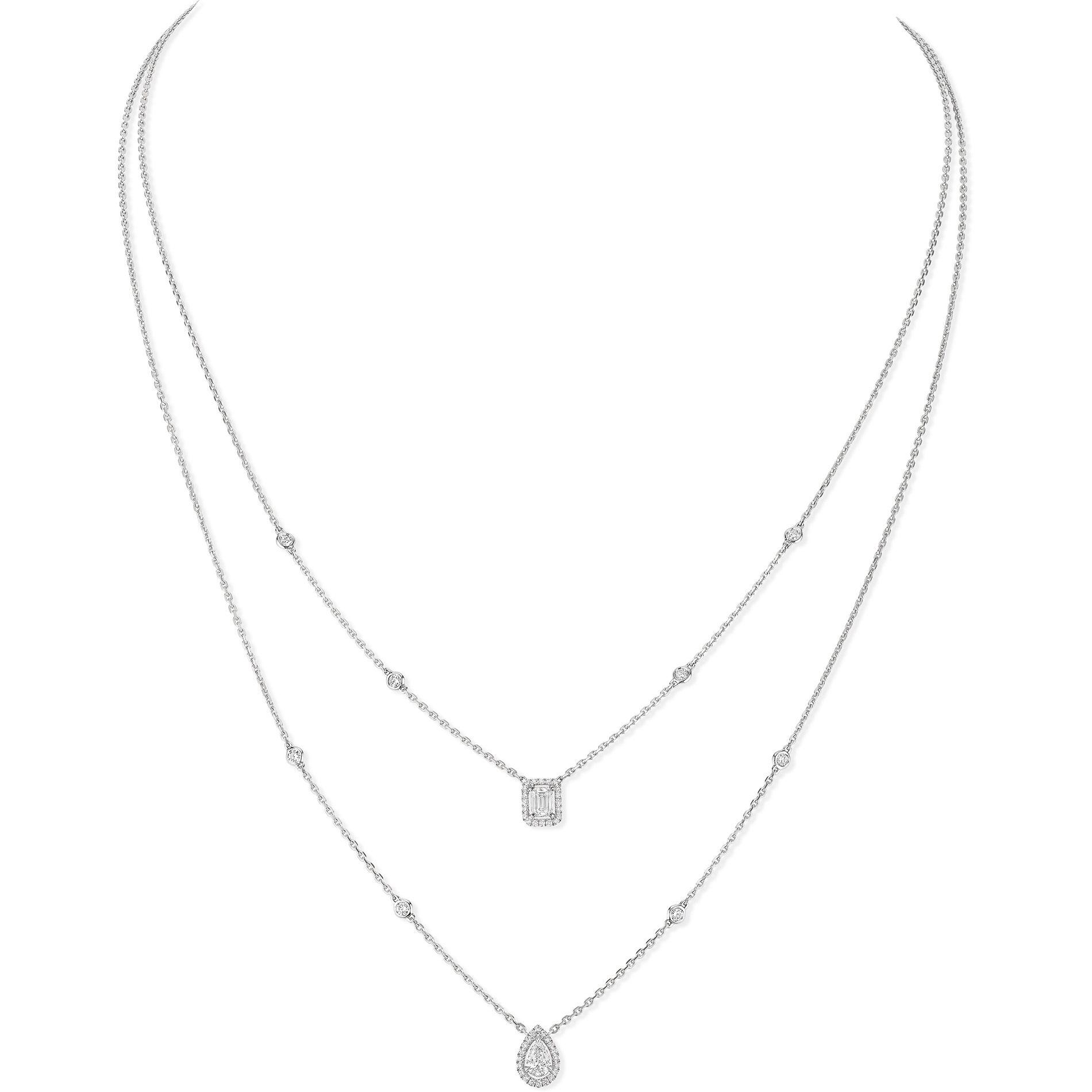 Collier Diamant Or Blanc