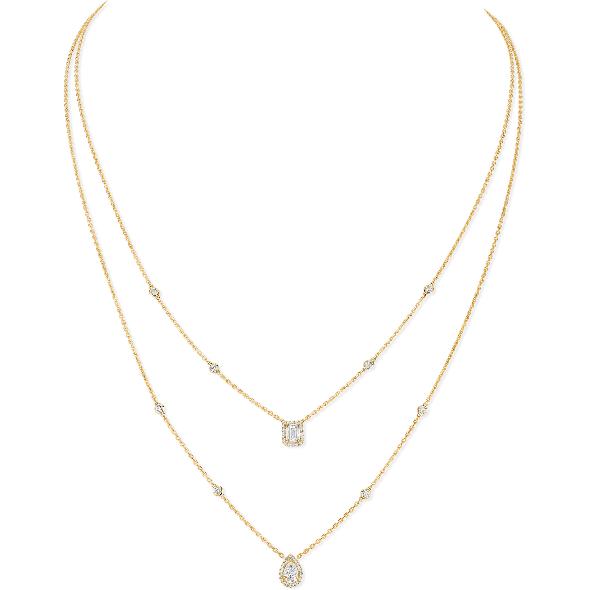 Collier Diamant Or Jaune