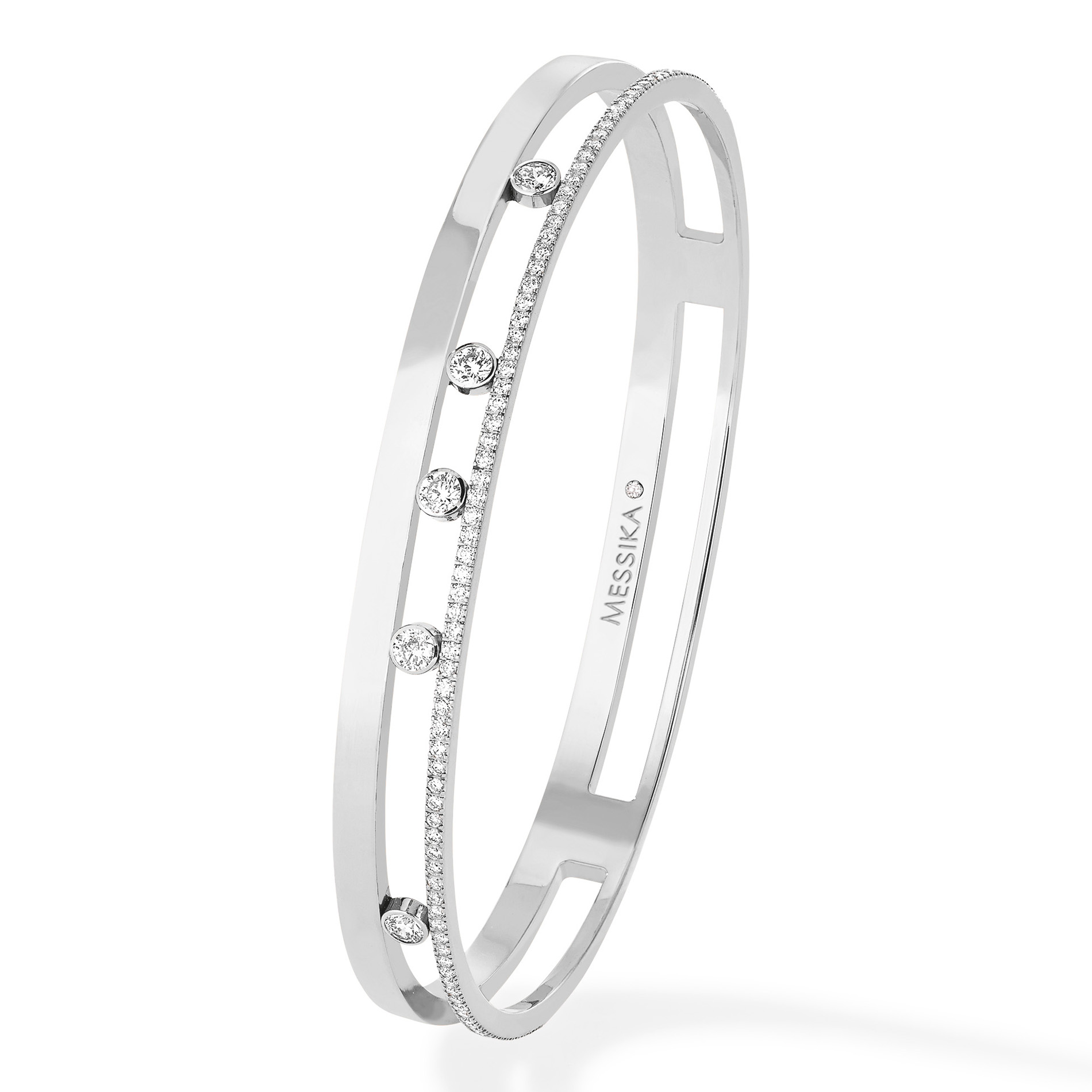 Bracelet Diamant Or Blanc Move Romane Référence :  06514-WG -1