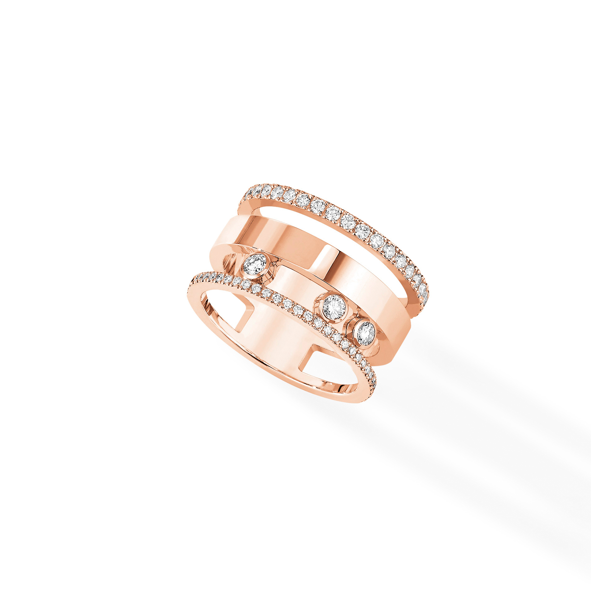 Bague Diamant Or Rose